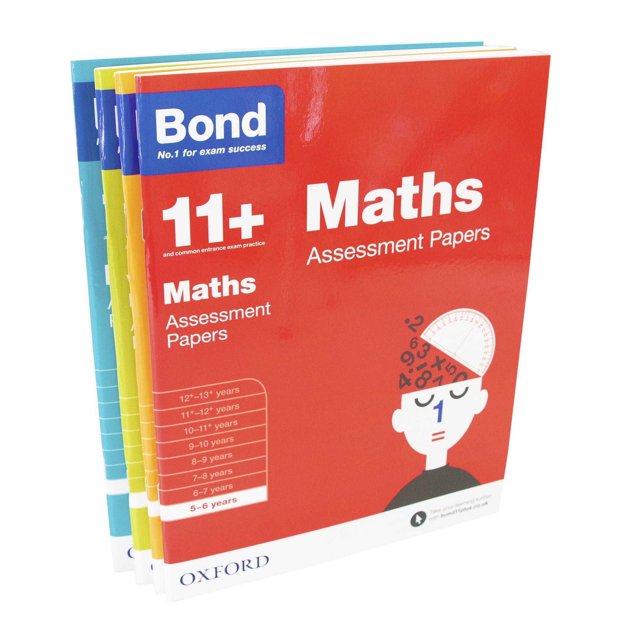 Bond 11+ Assessment Papers (Year 5-6) 4 Books By Oxford - Paperback