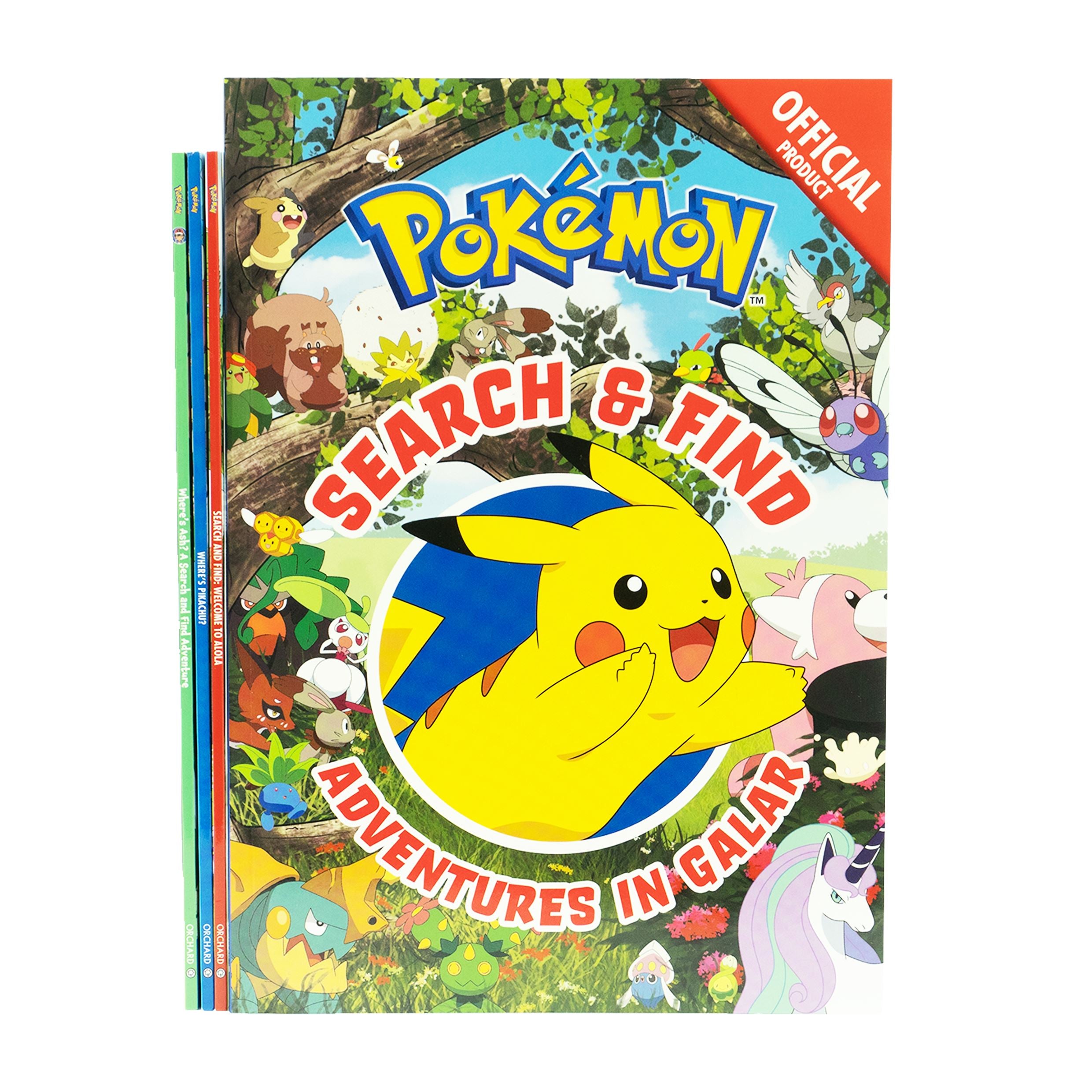 Pokémon Search and Find 4 Books Collection Set - Ages 5-8 - Paperback