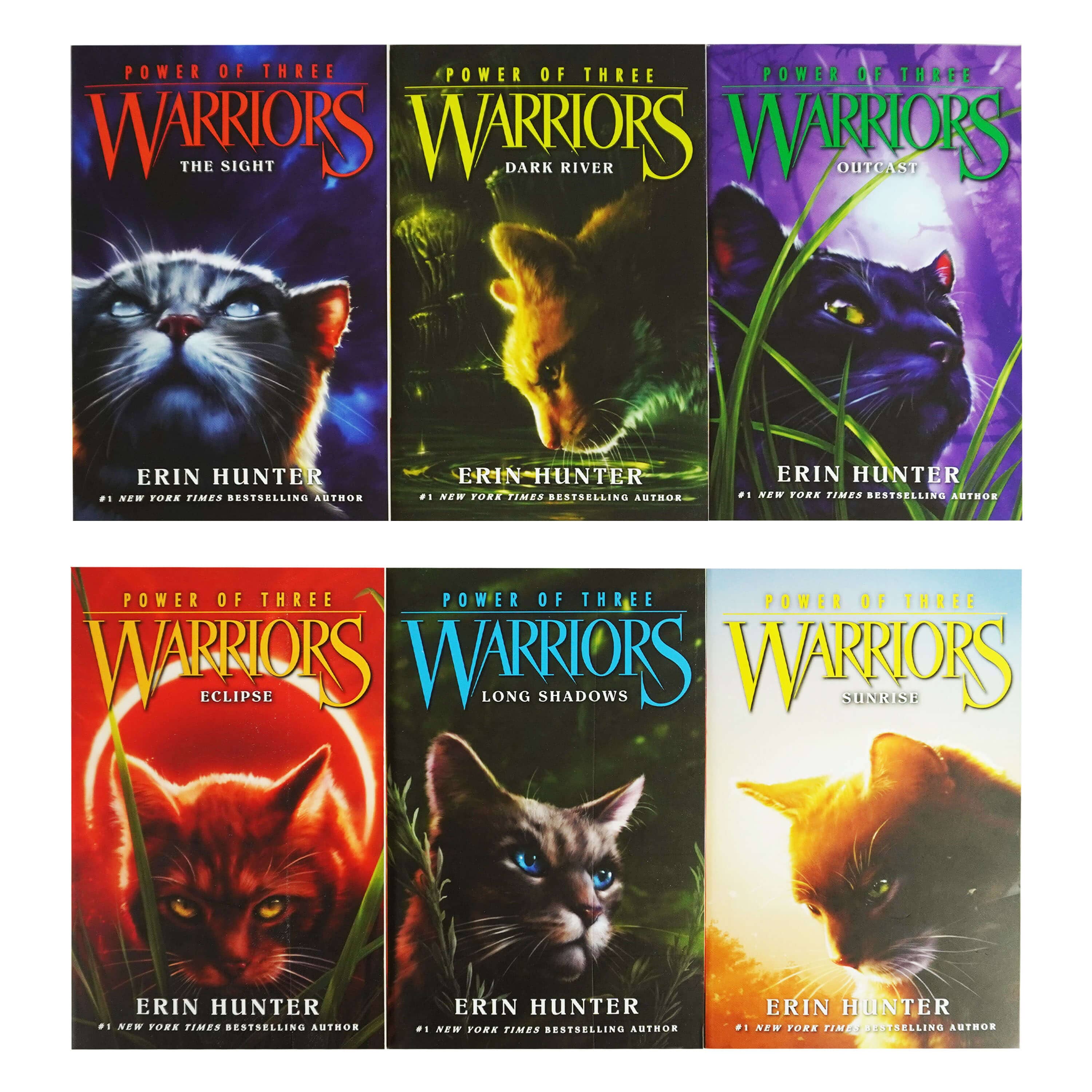 Warriors: The Power of Three Collection by Erin Hunter 6 Books Collection Set - Ages 8-12 - Paperback