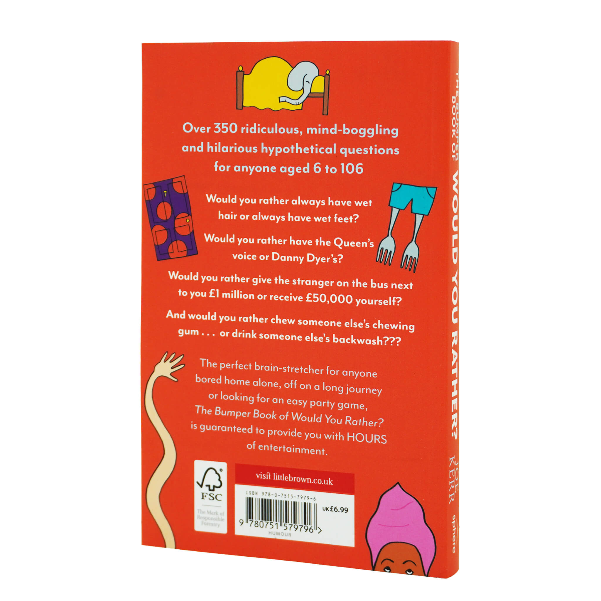 The Bumper Book of Would You Rather Book By Joe Kerr - Ages 6+ - Paperback