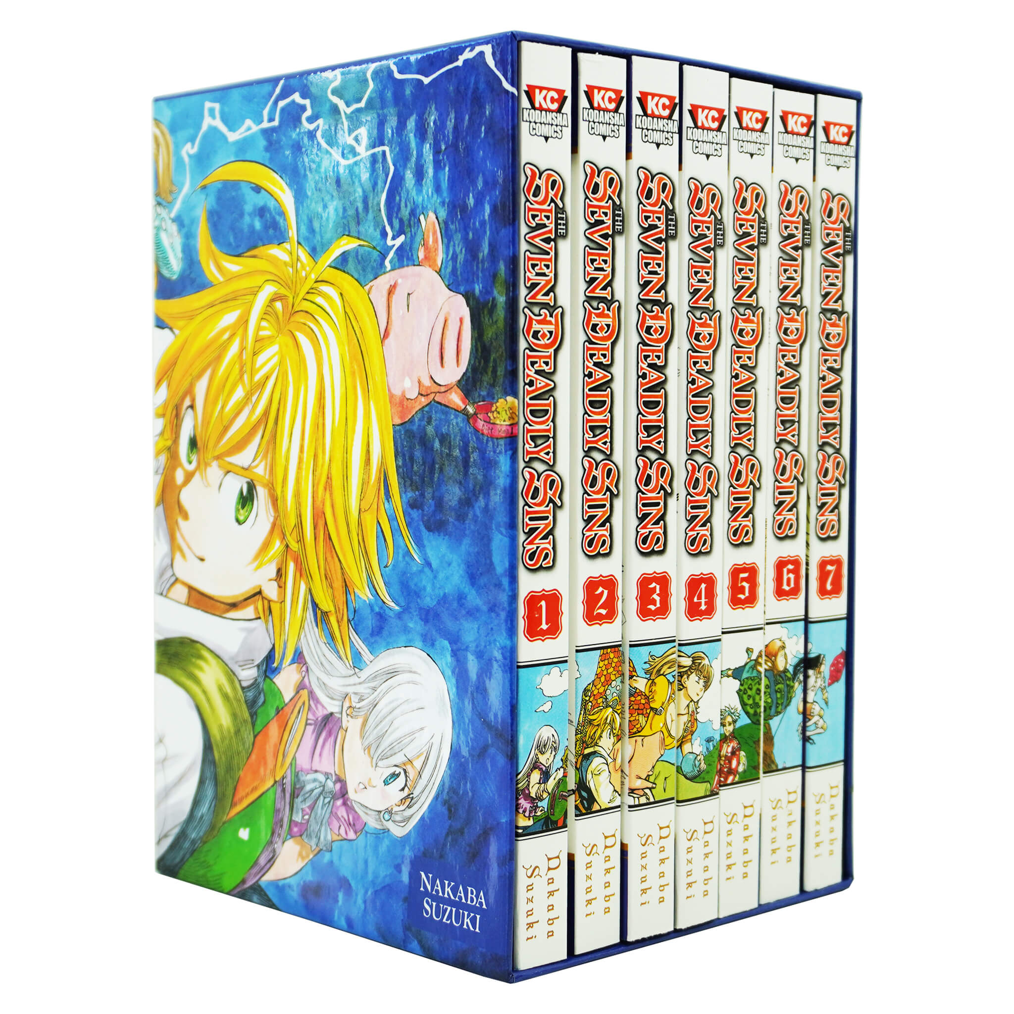 The Seven Deadly Sins Season 1 Part 1 7 Books Box Set By Nakaba Suzuki - Ages 13+ - Paperback