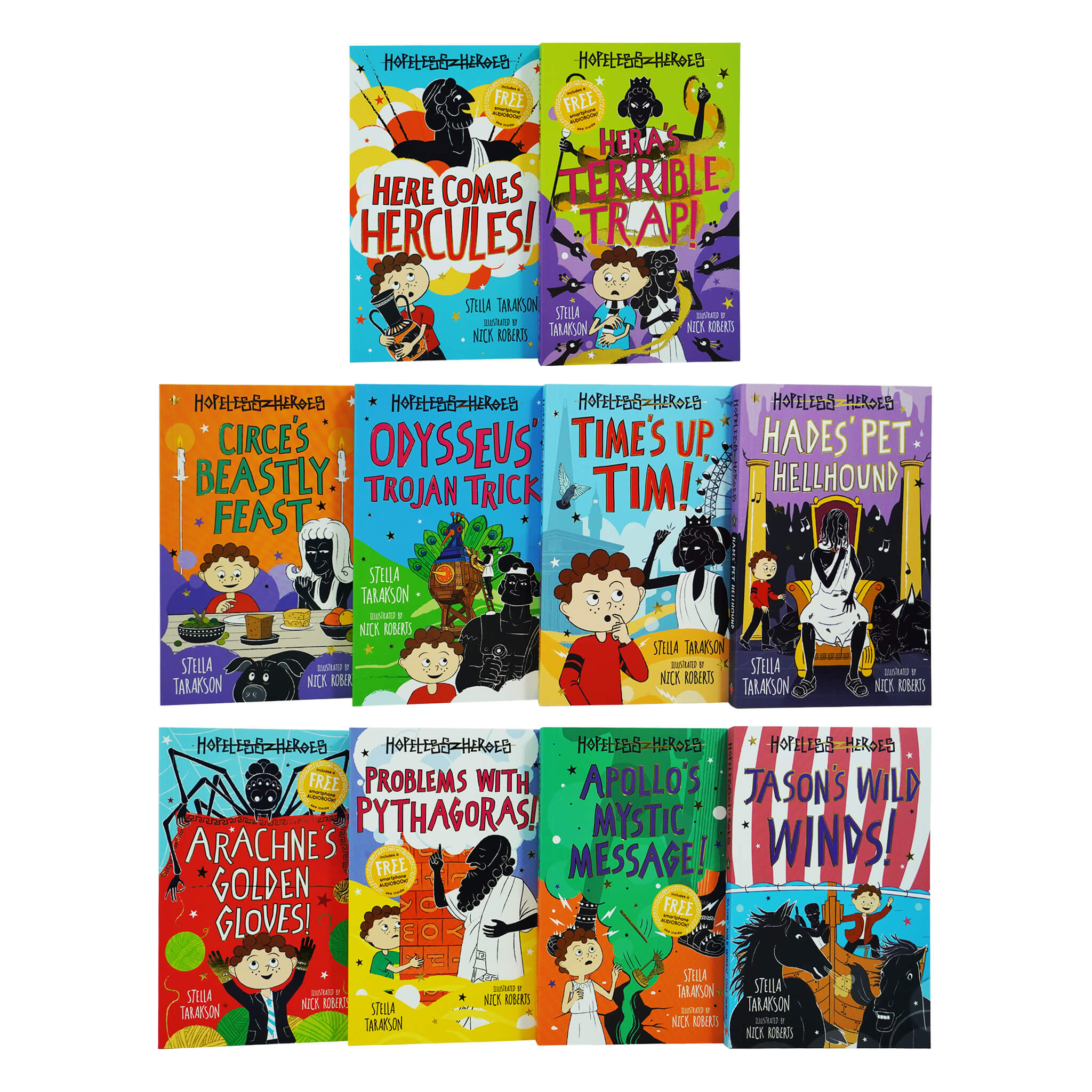 Hopeless Heroes: The Greek God 10 Books Collection Set By Stella Tarakson - Ages 7-9 - Paperback