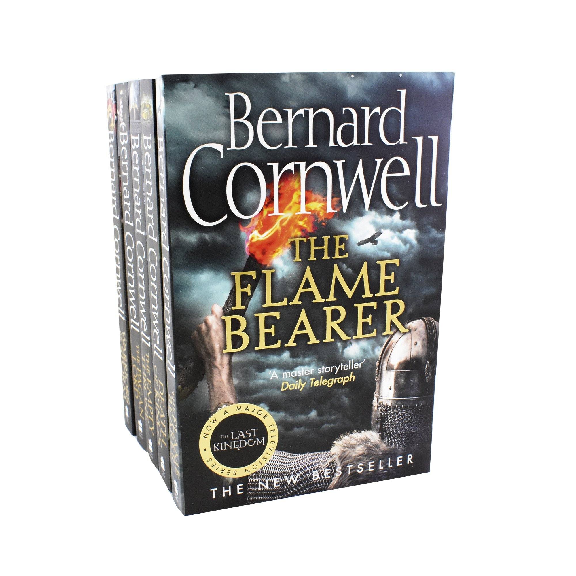 The Last Kingdom by Bernard Cornwell: Books 6-10 Collection 5 Books Set - Fiction - PaperbackTitles in the Set: The Flame Bearer Death of Kings Warriors of the Storm The Pagan Lord The Empty Throne Description: The Flame Bearer From the day it was s