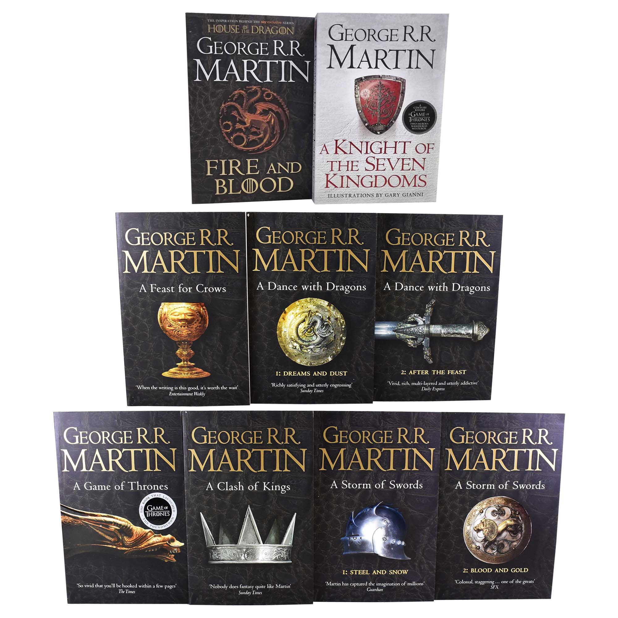 House of the Dragon by George RR Martin 9 Books Collection Set - Fiction - Paperback