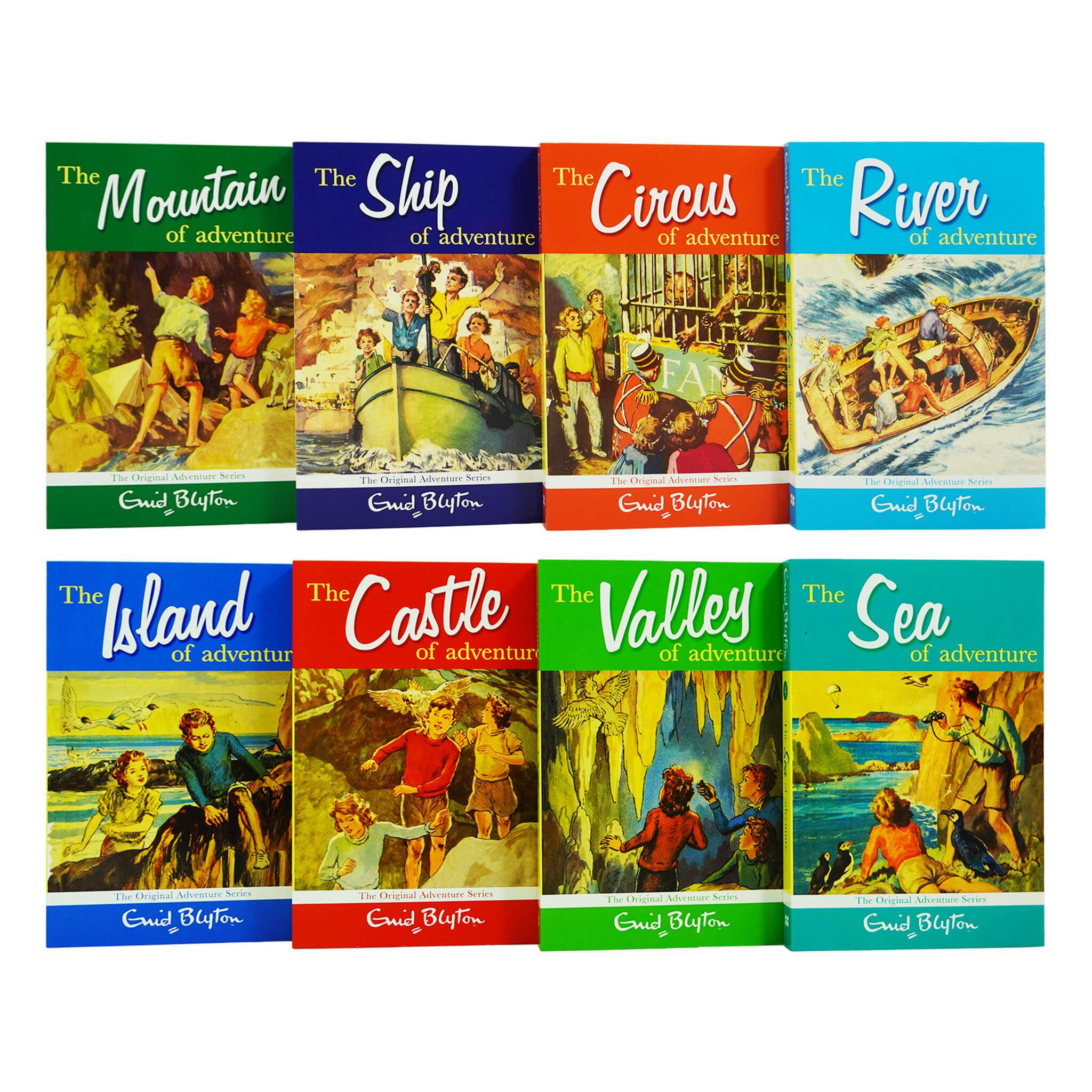 The Adventure Series 8 Book Collection Set By Enid Blyton - Ages 9-14 - Paperback