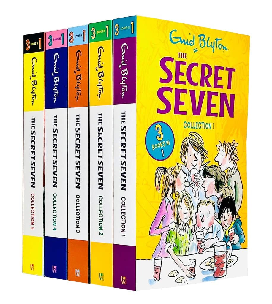 The Secret Seven Series By Enid Blyton 5 Books 15 Story Collection Set - Ages 6-8 - Paperback
