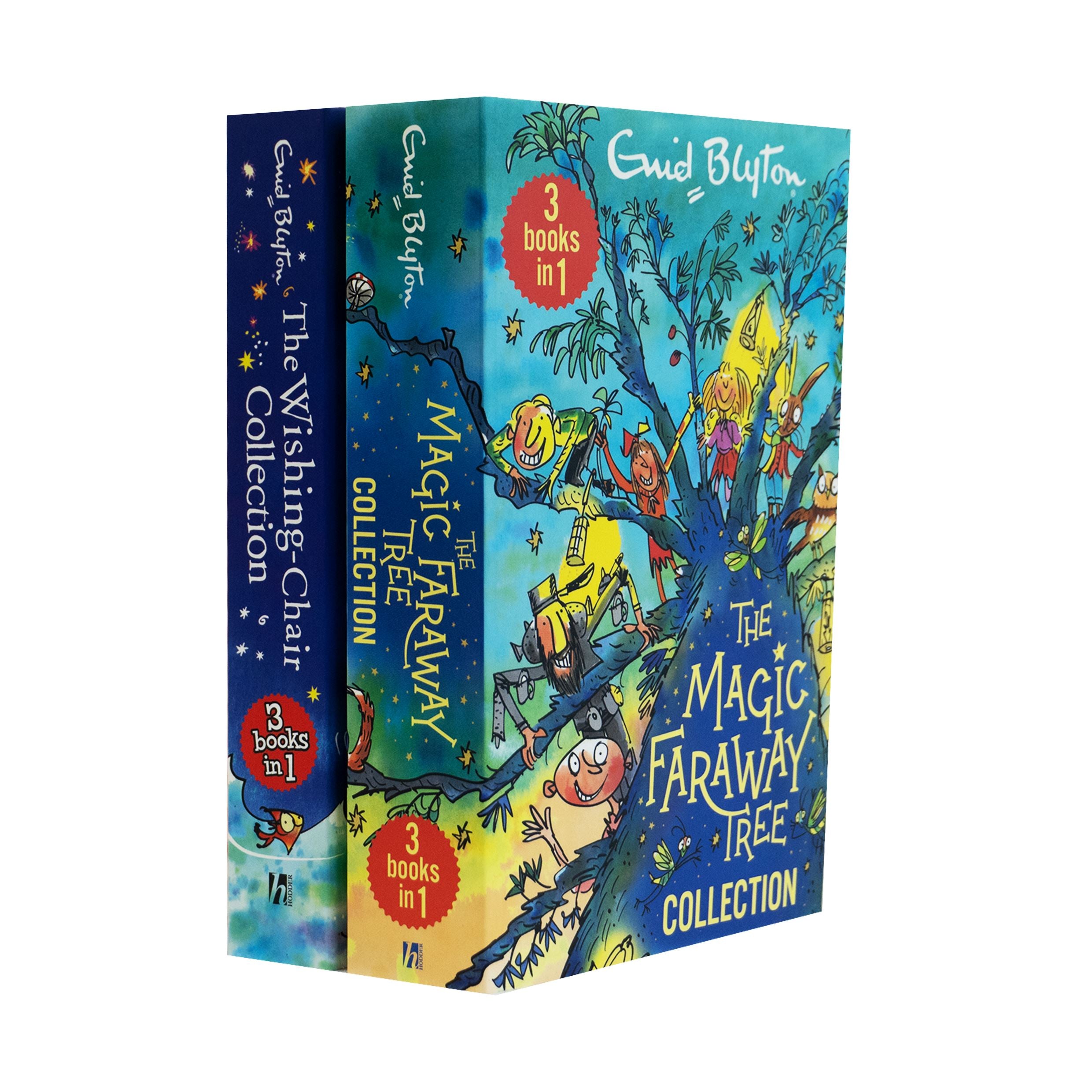 The Wishing-Chair & The Magic Faraway Tree By Enid Blyton 2 Books 6 Story Collection Set - Ages 5-8 - Paperback