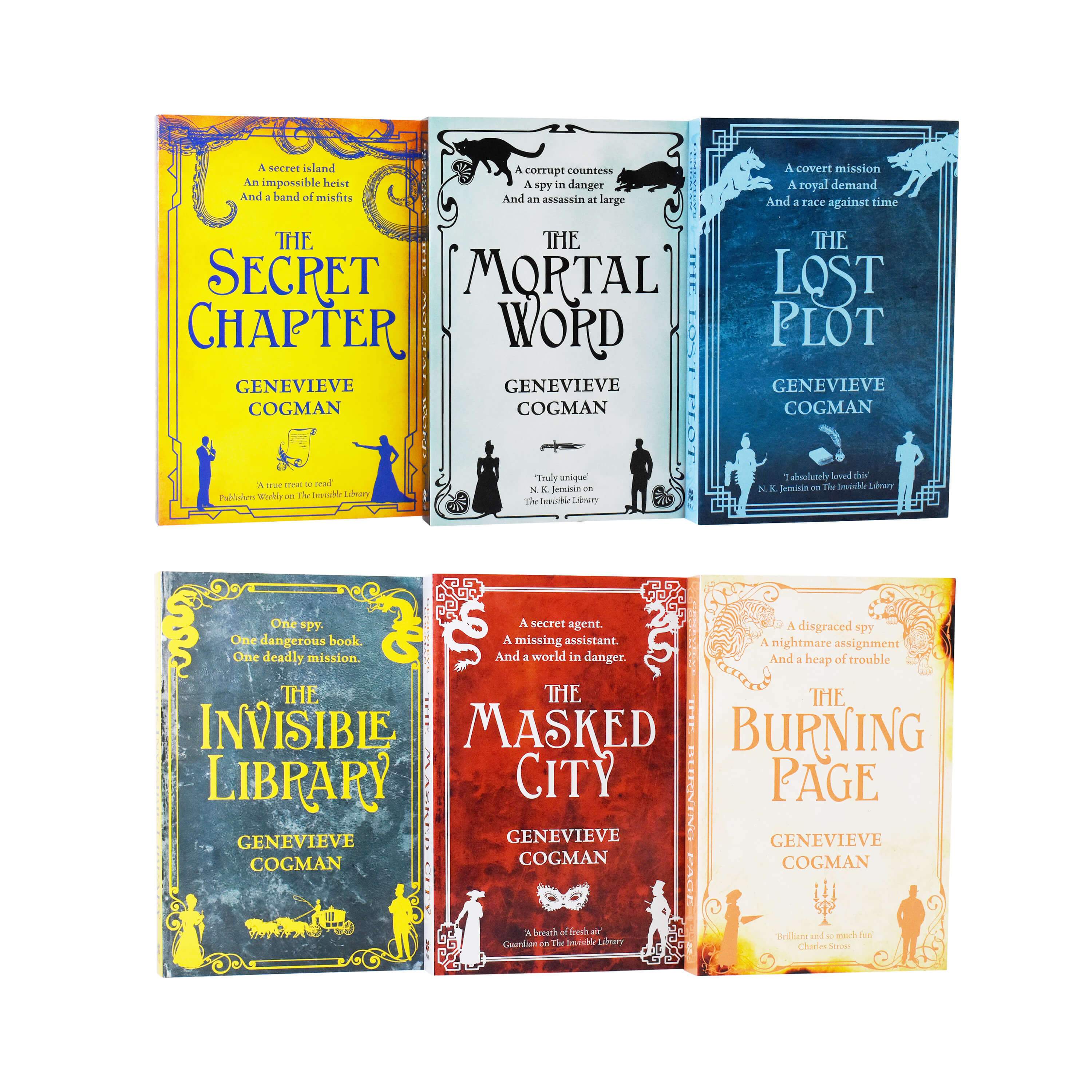 The Invisible Library Series 6 Books Collection Set By Genevieve Cogman - Adult - Paperback