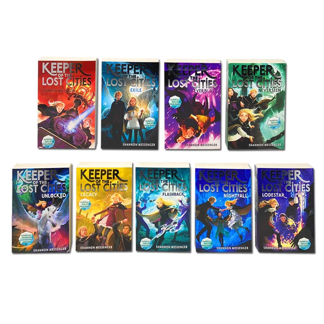 Keeper of the Lost Cities by Shannon Messenger 9 Books Set - Young Adult - Paperback