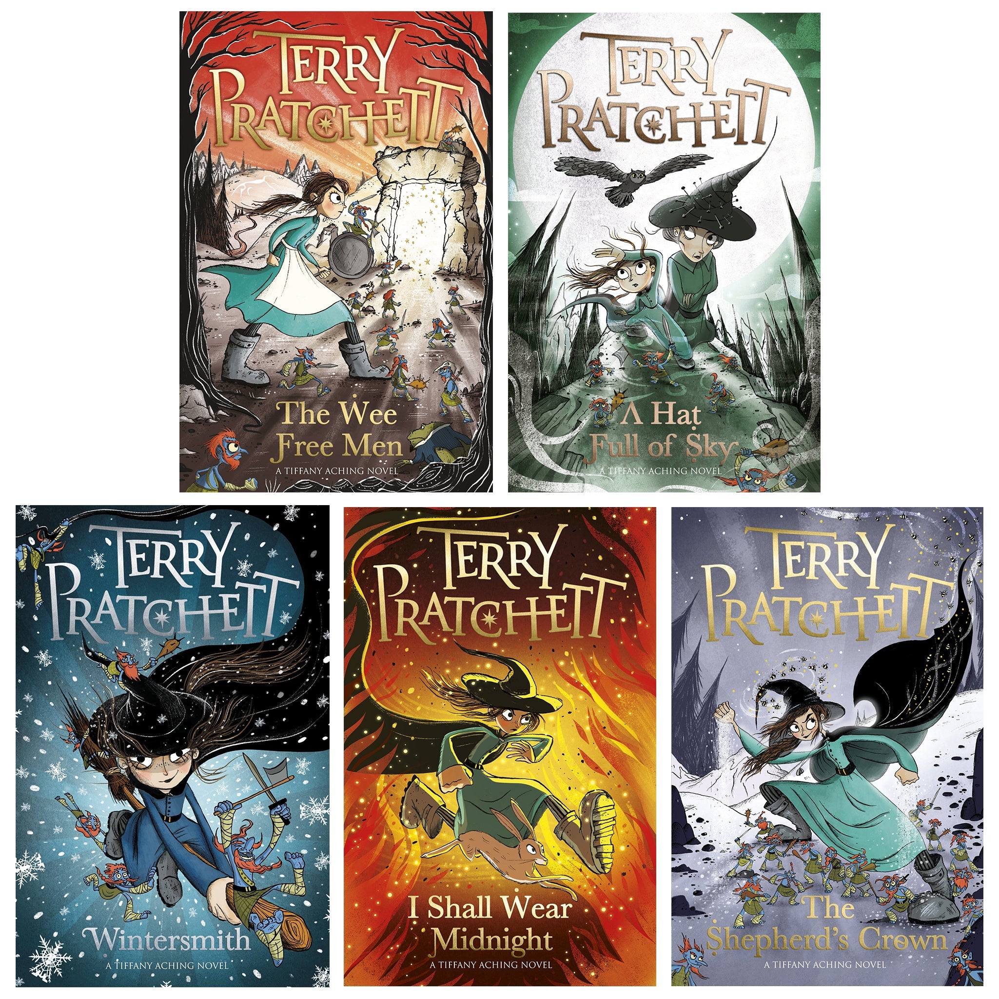 Discworld: Tiffany Aching by Terry Pratchett 5 Books Collection Set - Age 9+ - Paperback