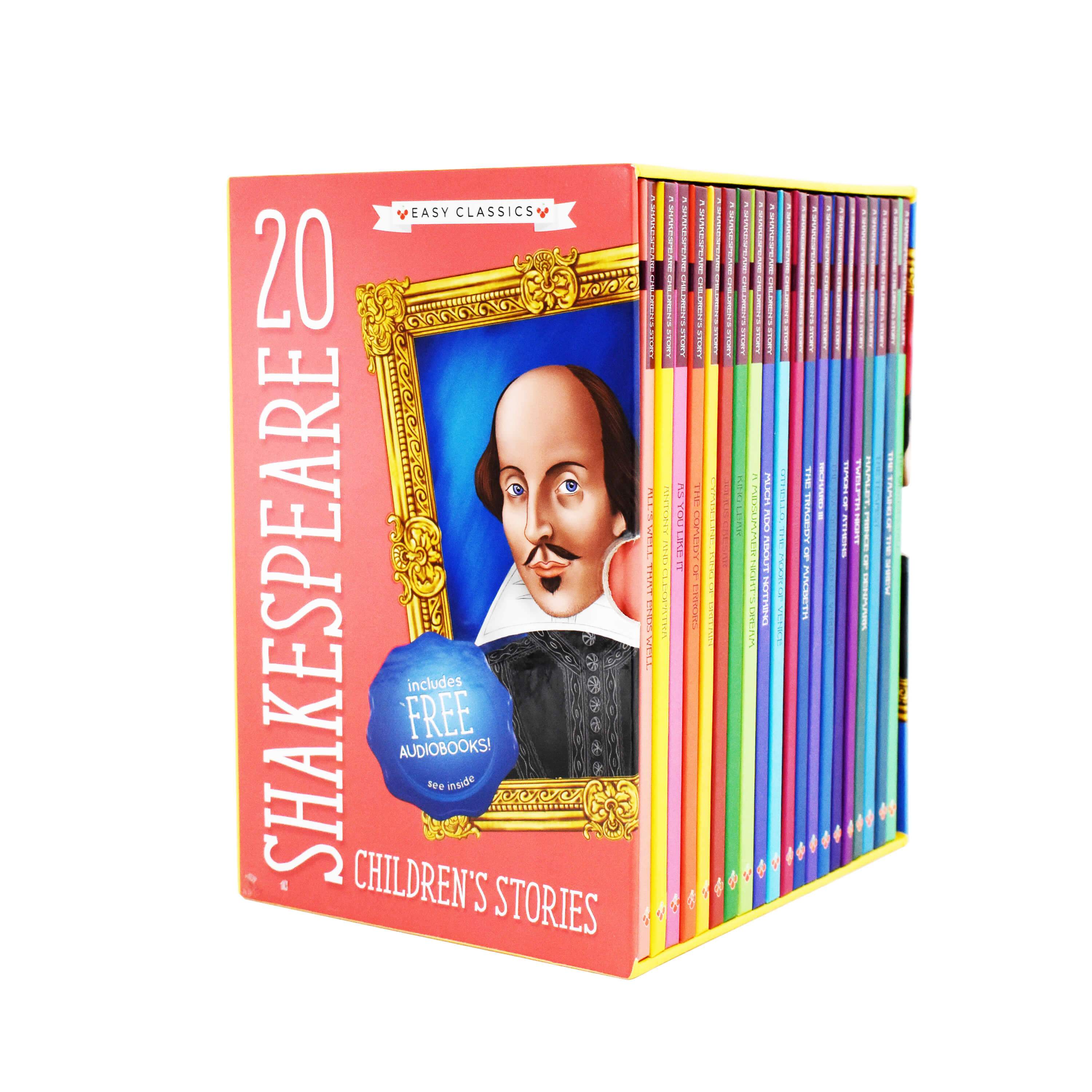 20 Shakespeare Easy Classics Childrens Stories The Complete Collection - Includes FREE audio (QR codes) - Age 7+ - Hardback