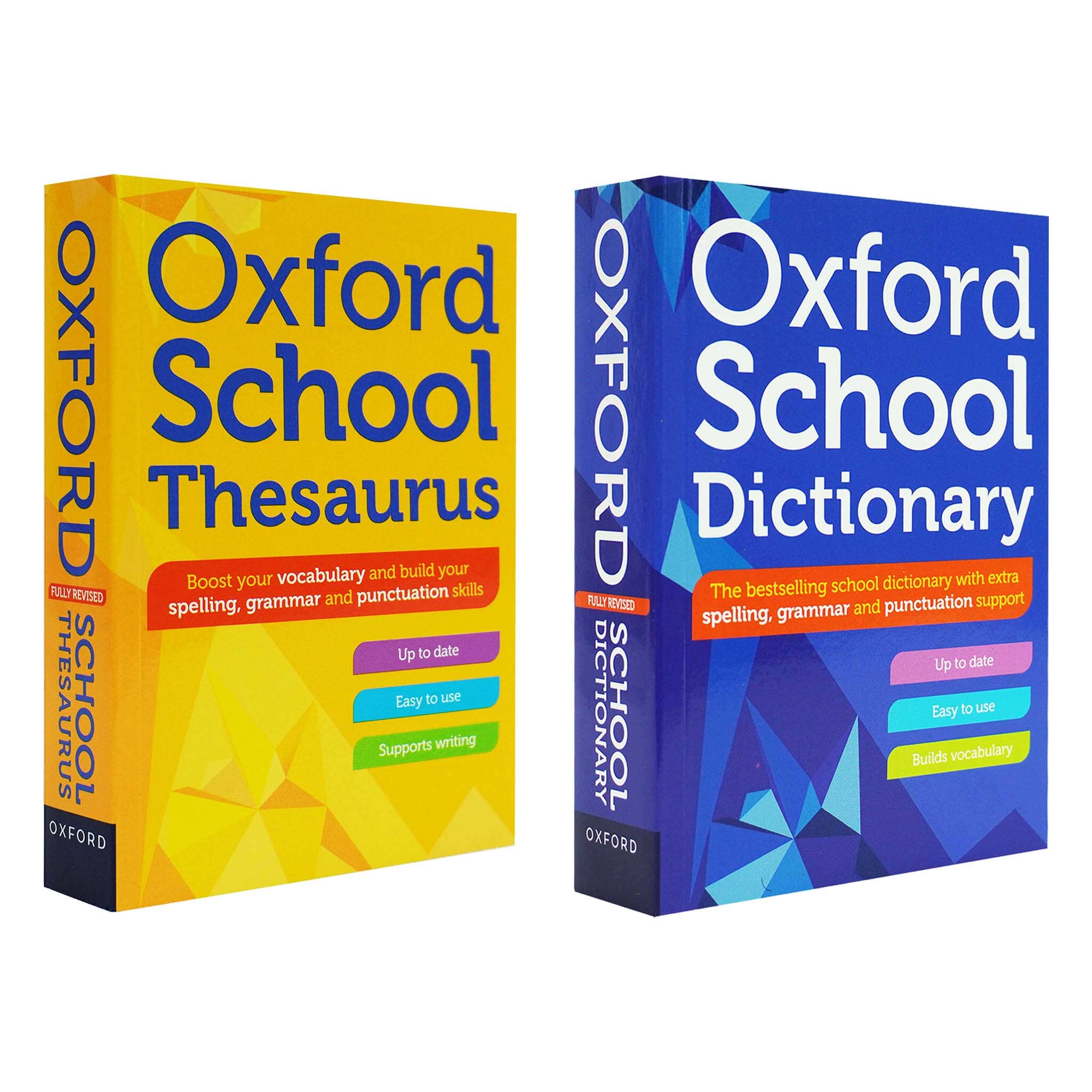 Oxford School Dictionary and Thesaurus 2 Books Set - Age 10+ - Paperback