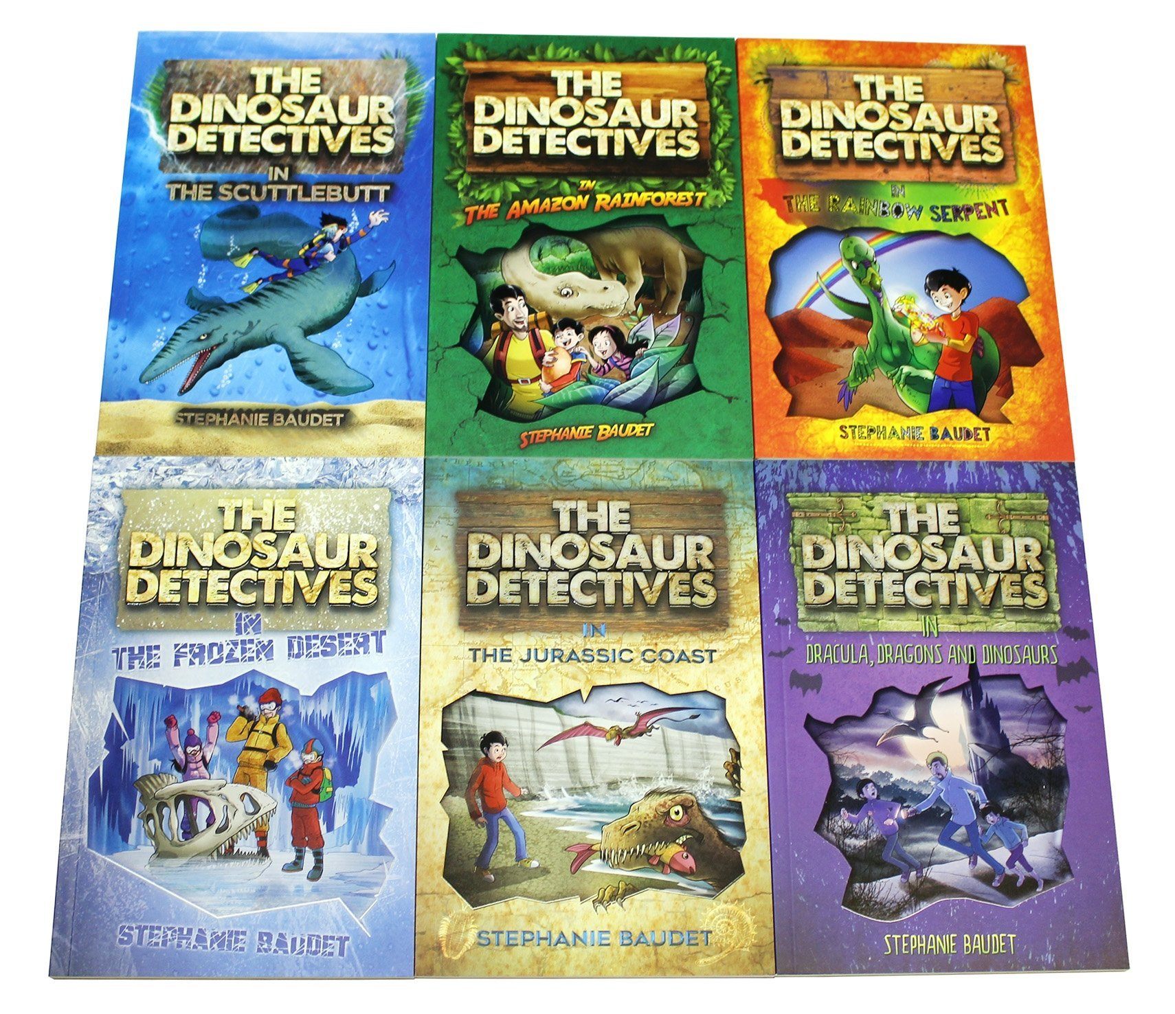 The Dinosaur Detectives 6 Books Collection Set by Stephanie Baudet - Ages 7-11 - Paperback