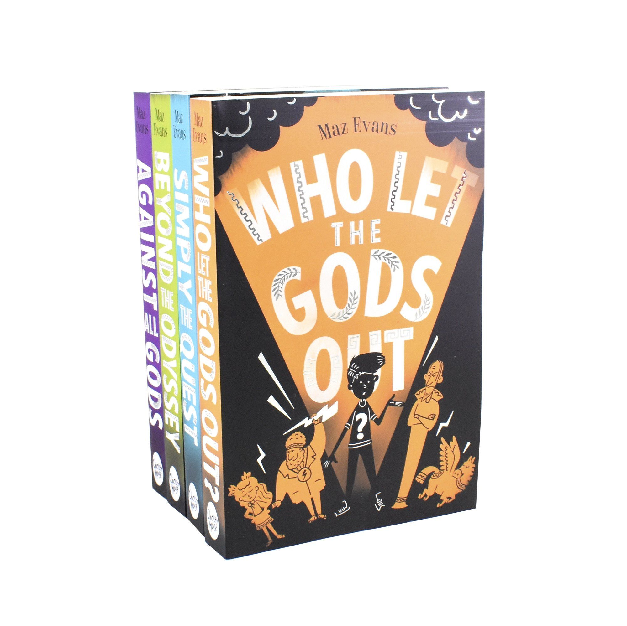 Who Let the Gods Out by Maz Evans 4 Books Collection Set - Ages 9-14 - Paperback