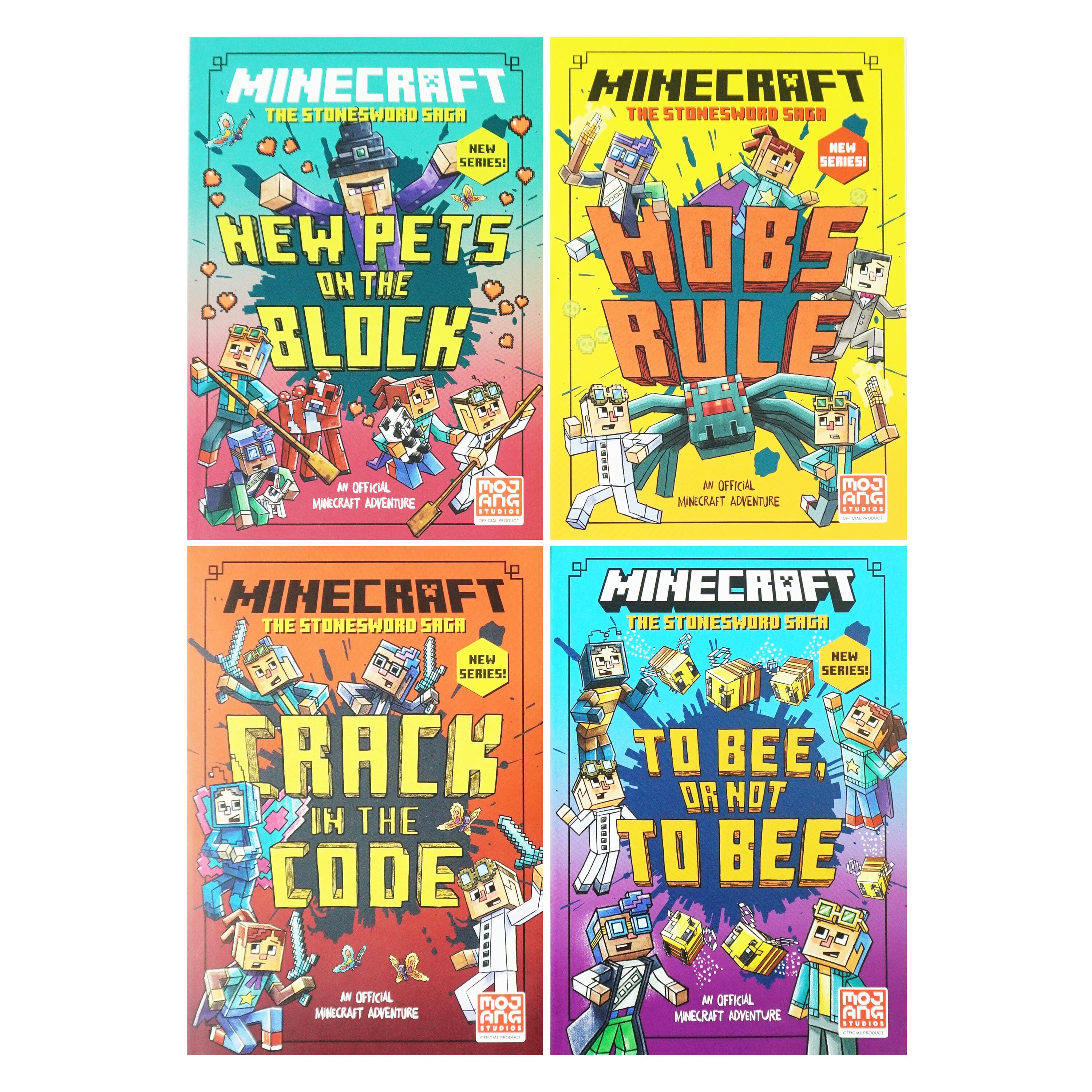 Minecraft Stonesword Saga Series by Nick Eliopulos 4 Books Collection Set - Ages 7-10 - Paperback