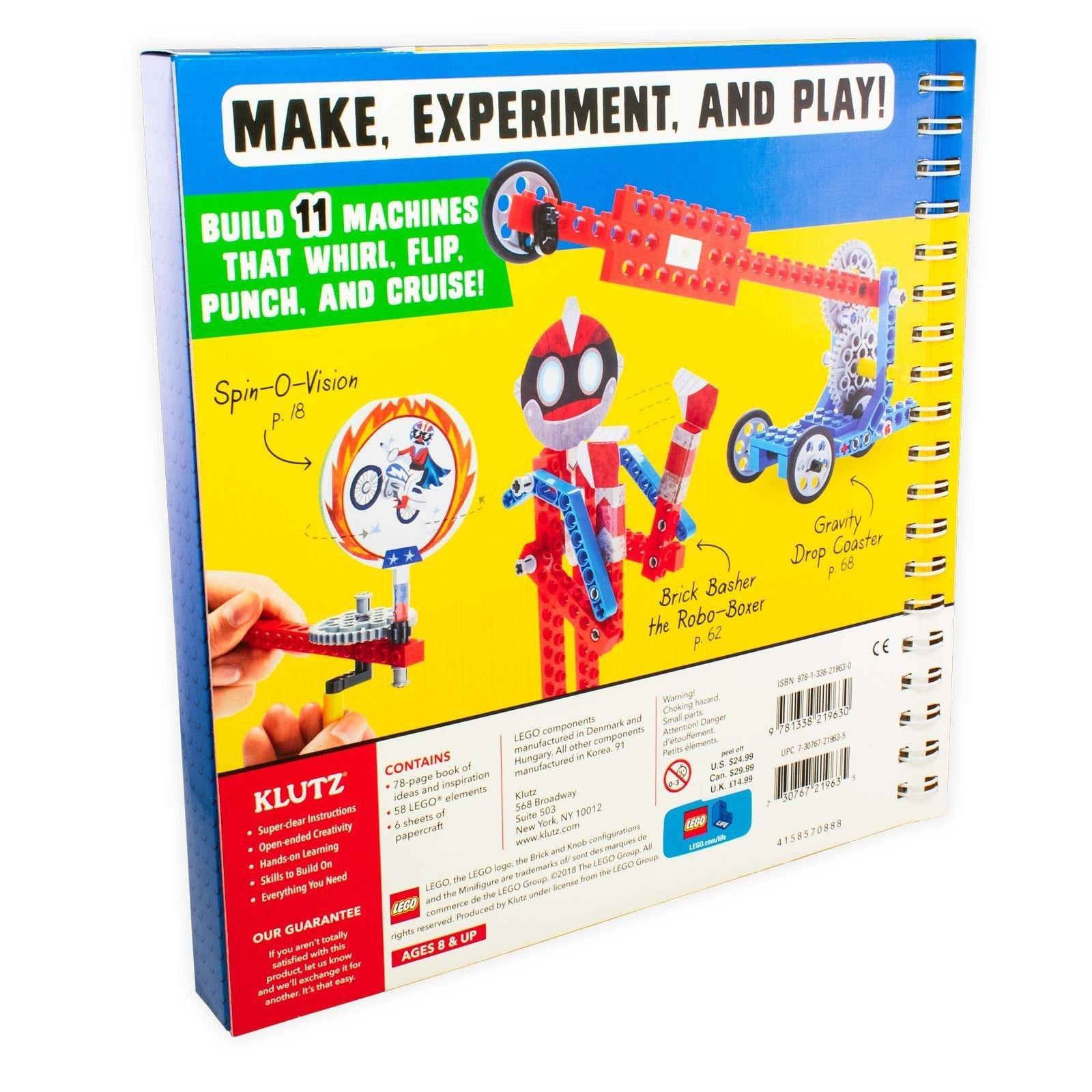 LEGO Gadgets (Klutz) Activity Book (Build 11 Machines) - Ages 8+ - Paperback