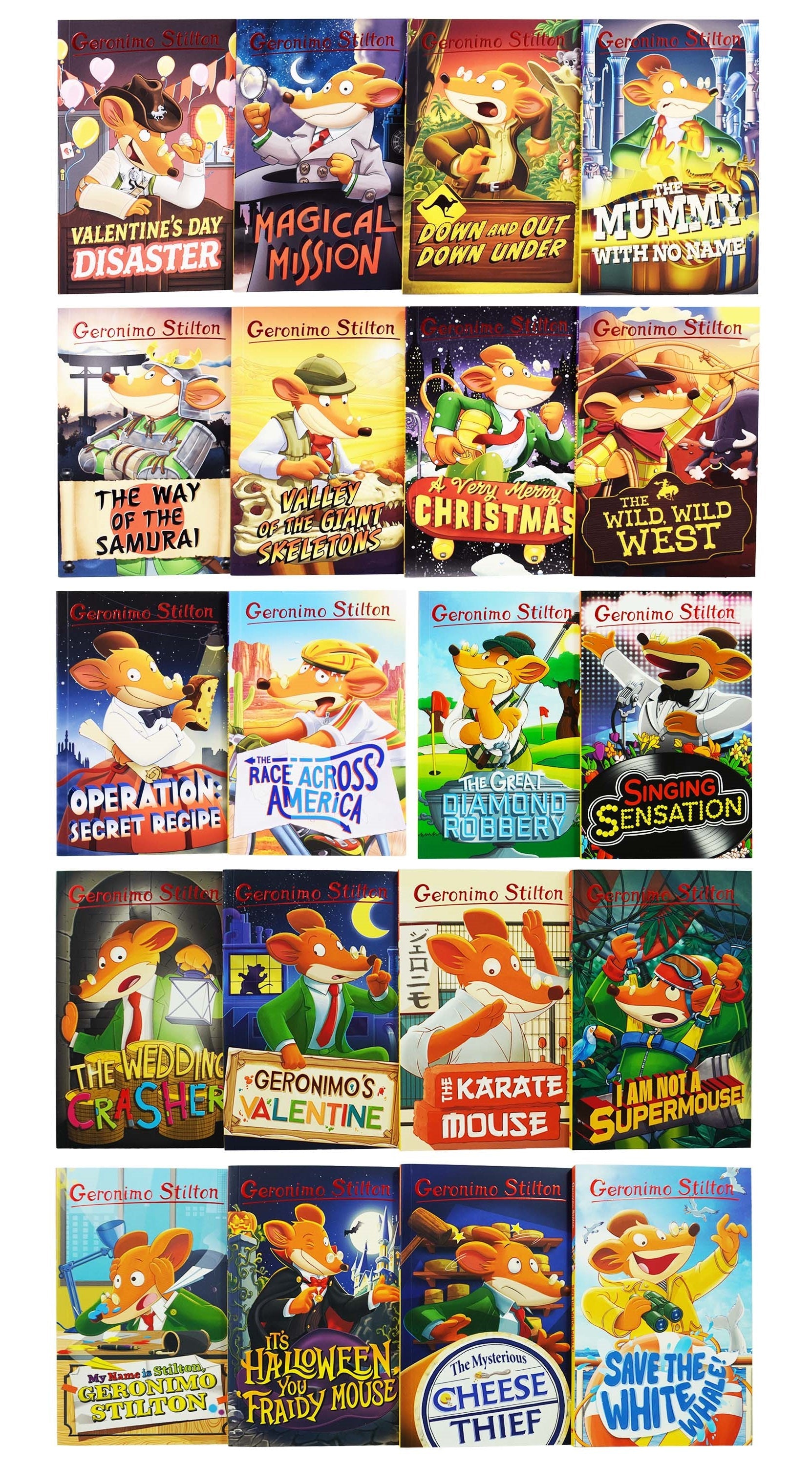 Geronimo Stilton Series 4 & 5 Collection 20 Books Box Set - Ages 5 years and up - Paperback