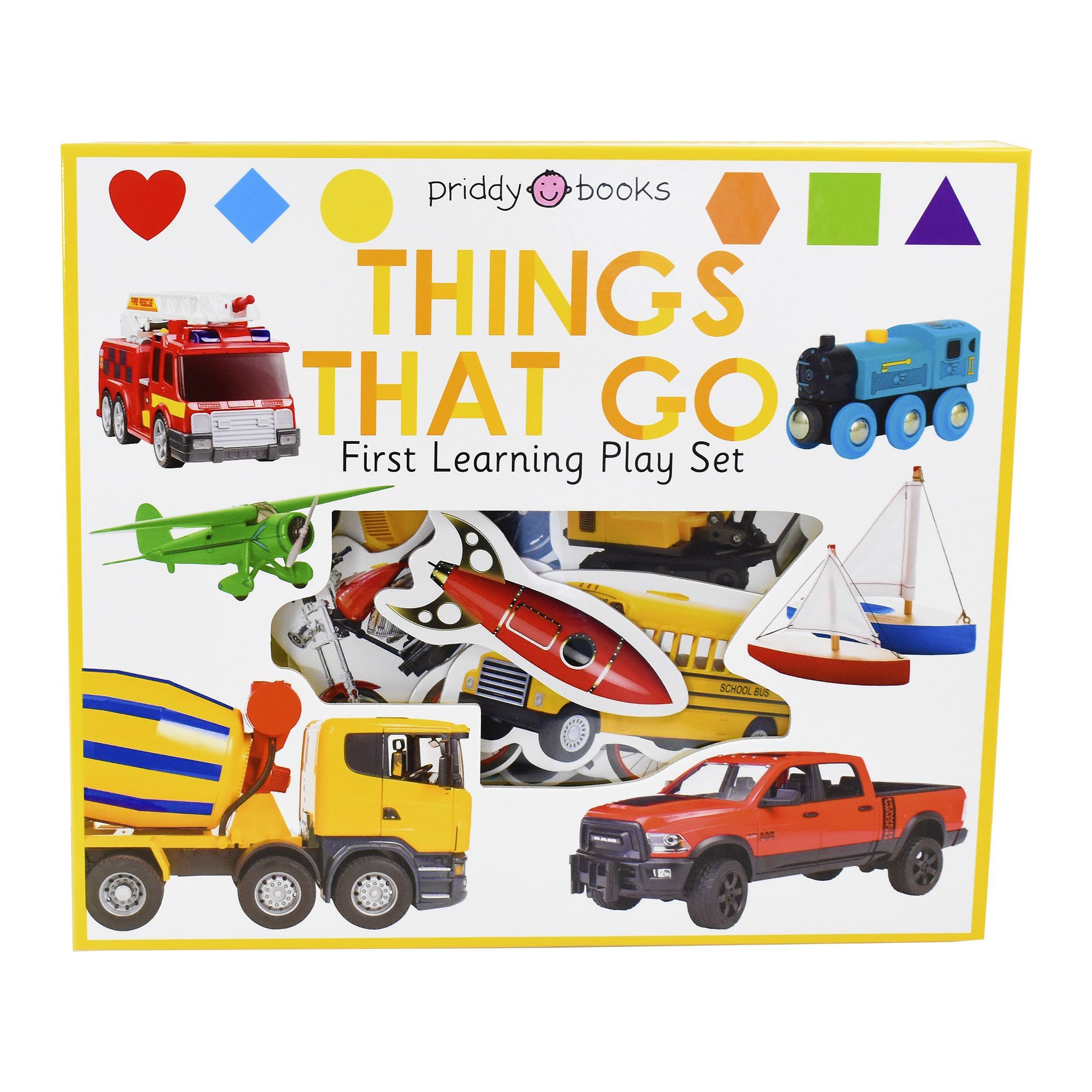 First Learning Play Set: Things That Go by Priddy Books - Ages 2+ - Board Book