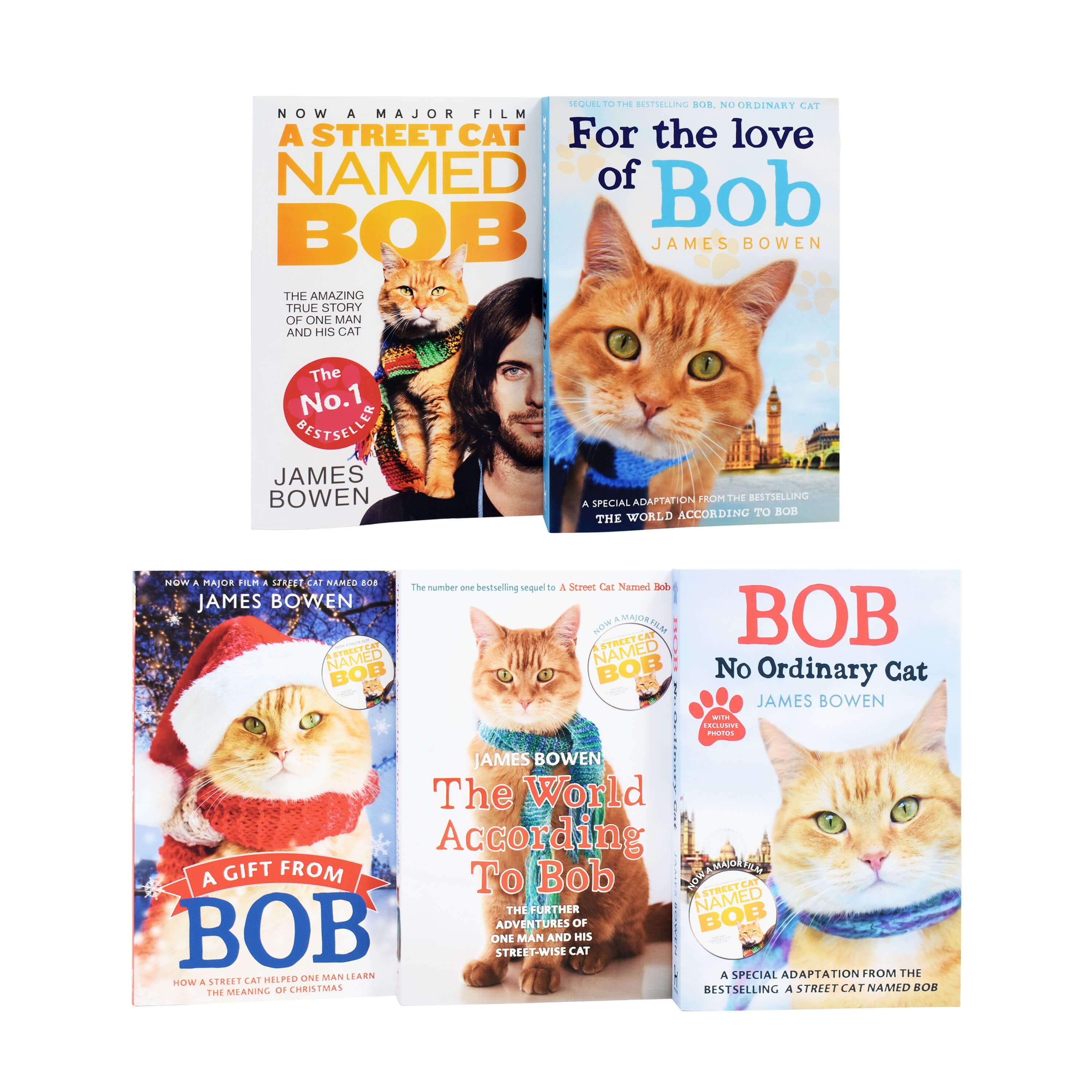 Bob The Cat Series 5 Books (1-5) Collection Set by James Bowen - Paperback