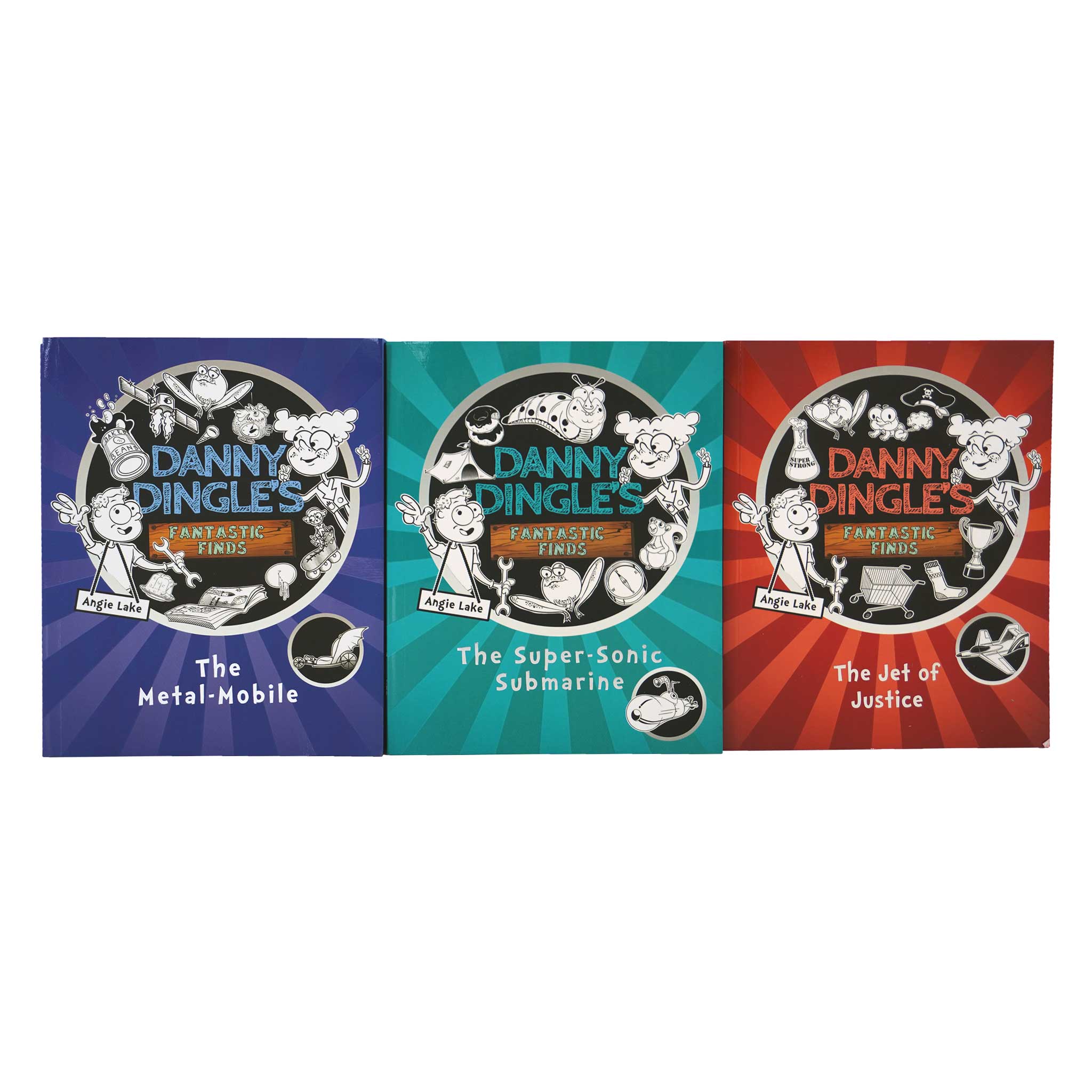 Danny Dingle's Fantastic Finds 3 Books Box Set By Angie Lake - Ages 7-12 - Humour - Paperback