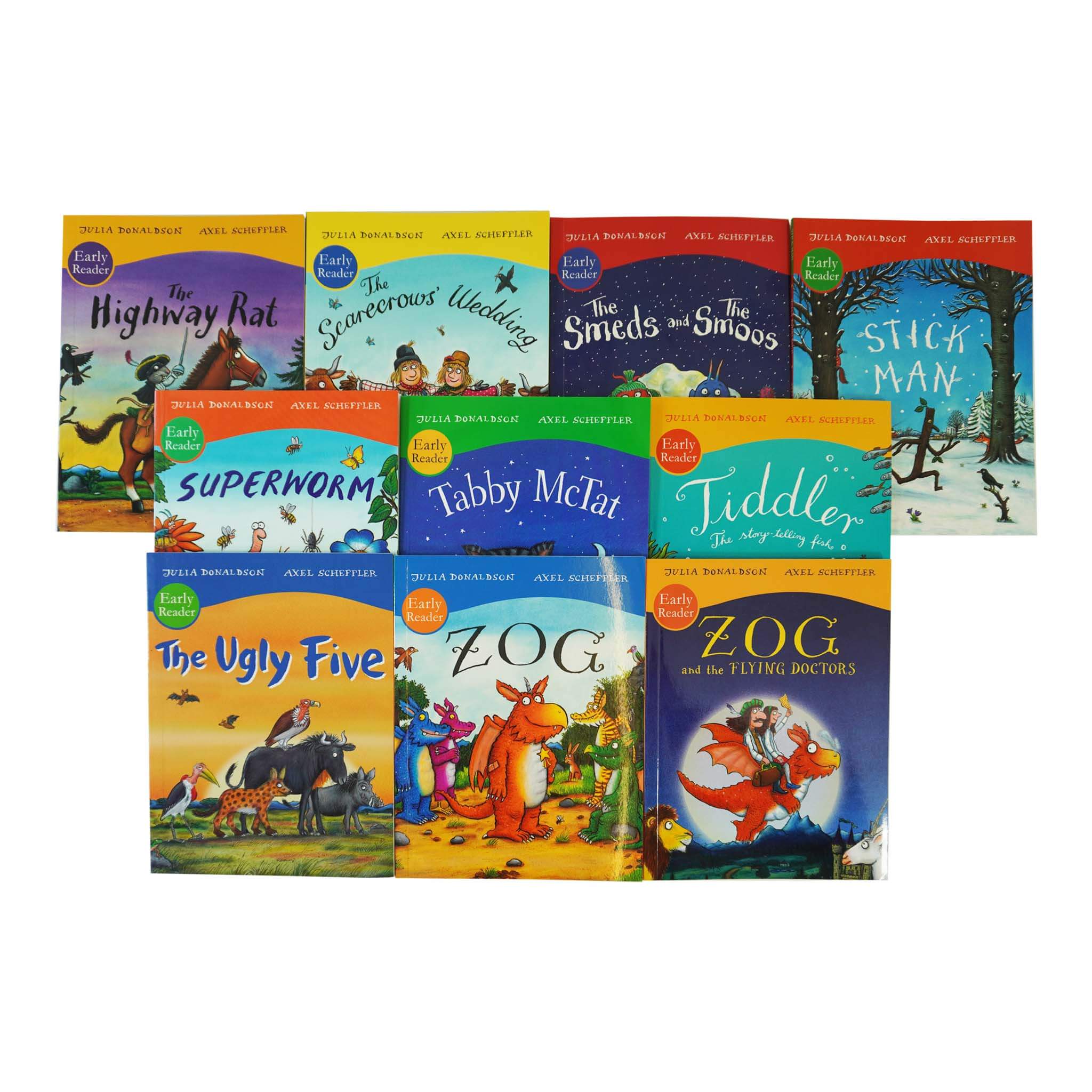 Julia Donaldson and Axel Scheffler Early Readers 10 Books Collection Set - Age 2-8 - Paperback