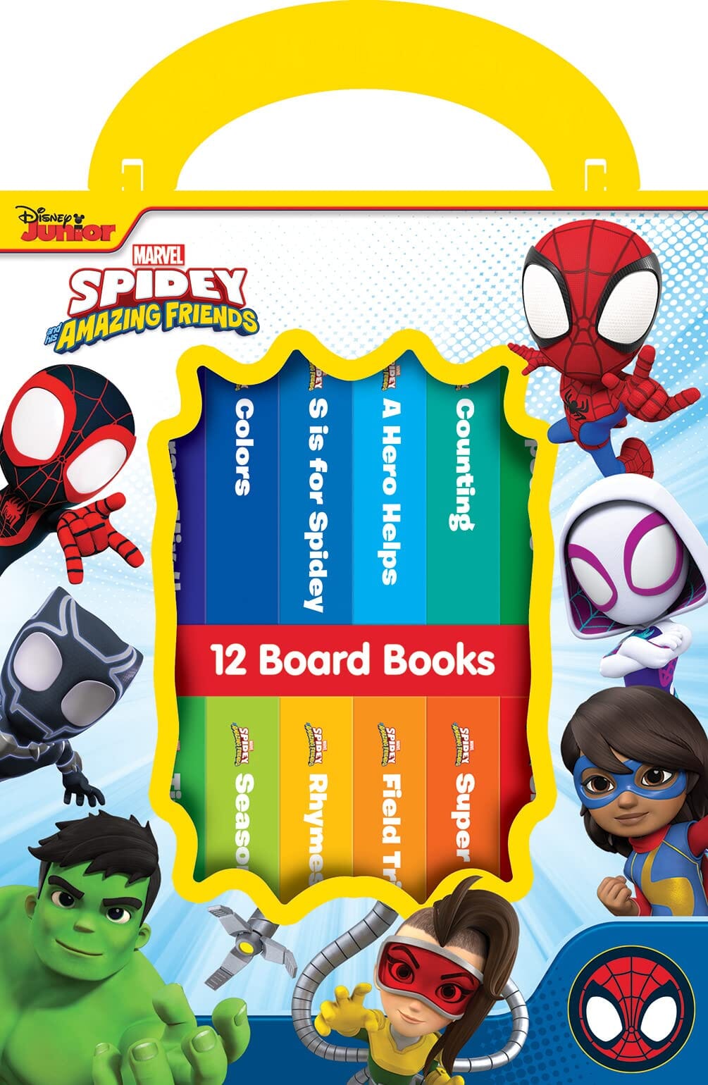 Disney Spidey and his Amazing Friends - My First Library 12 Board Book Set - Ages 0-5 - Hardback