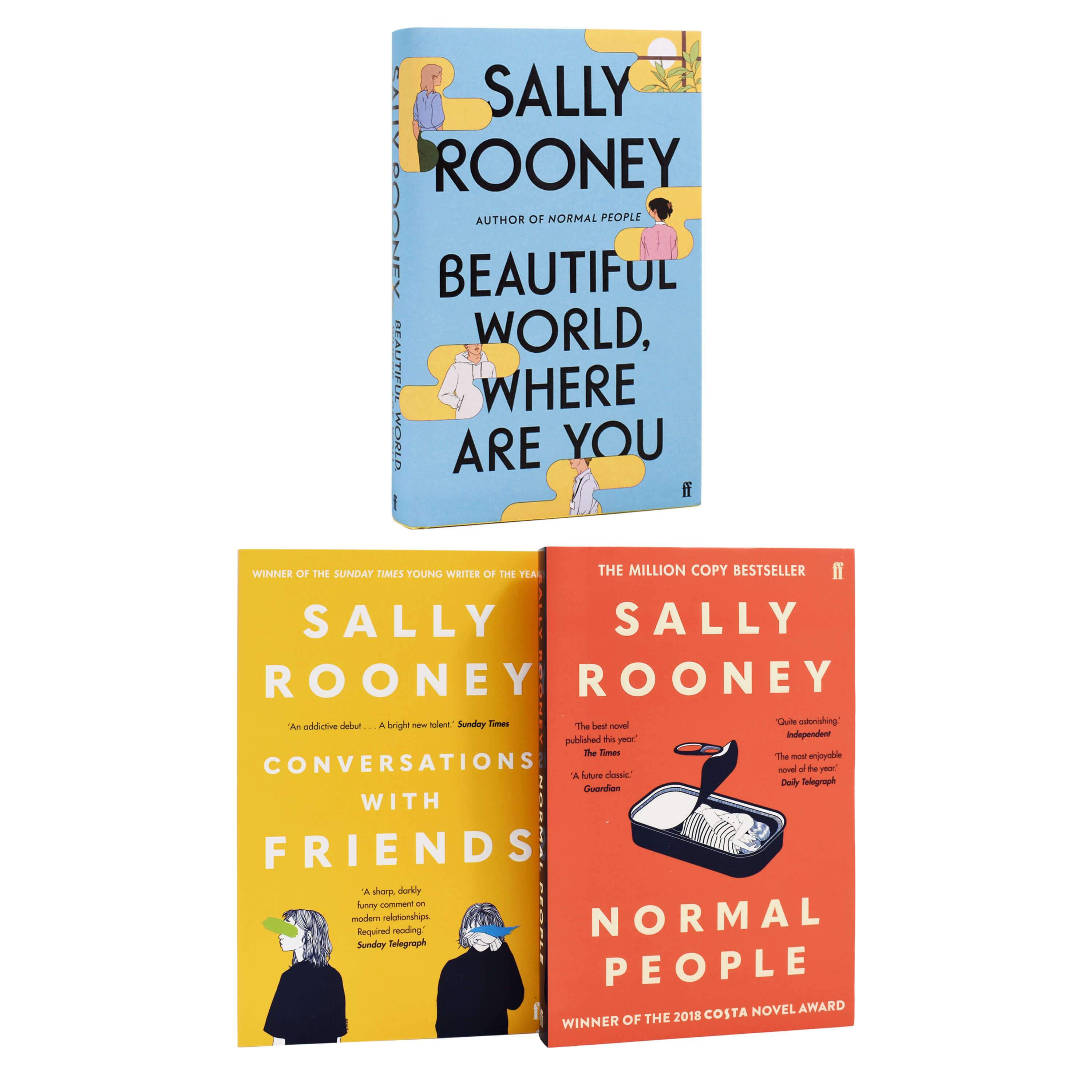 Sally Rooney 3 Book Collection - Normal People/Conversations with Friends/Beautiful World, Where Are You - Adult - Hardback/Paperback