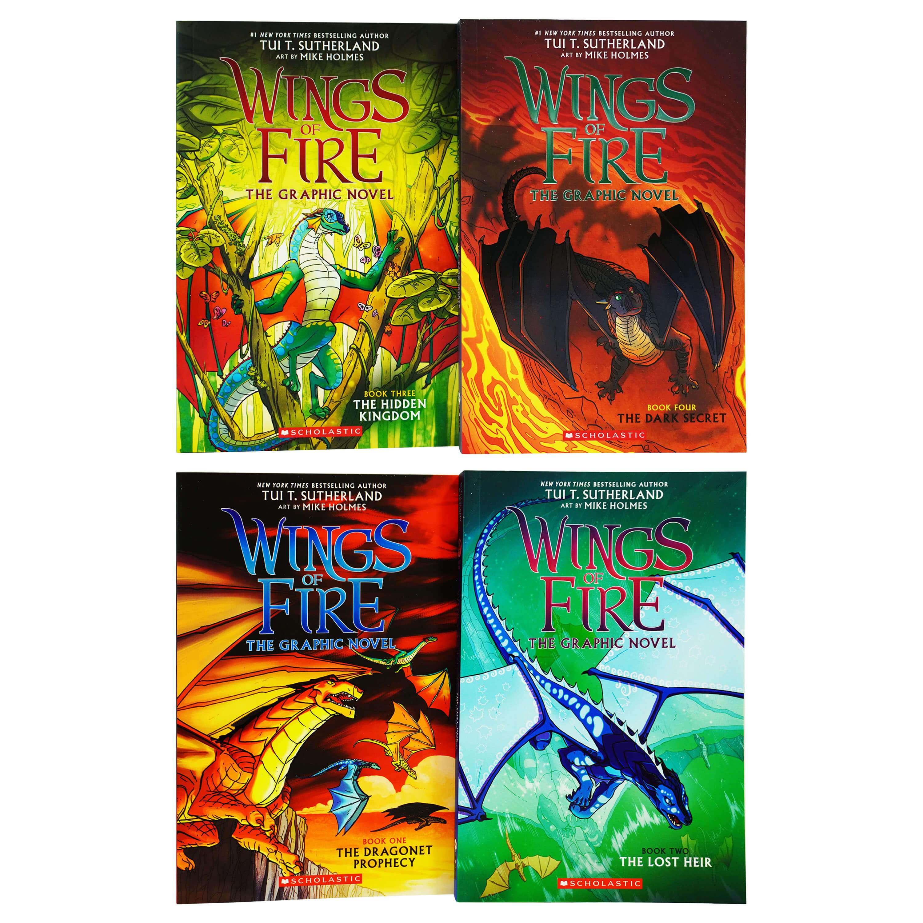 Wings of Fire The Graphic Novels 4 Books Collection Box Set By Tui T. Sutherland - Ages 8-12 - Paperback