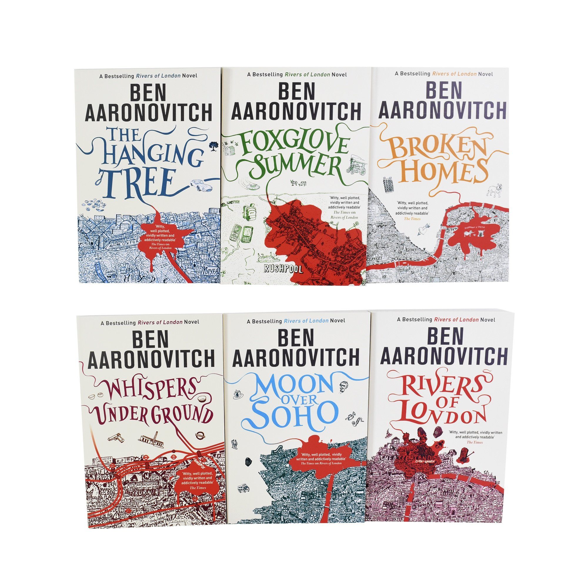 Rivers of London by Ben Aaronovitch: Books 1-6 Collection Set - Fiction - Paperback