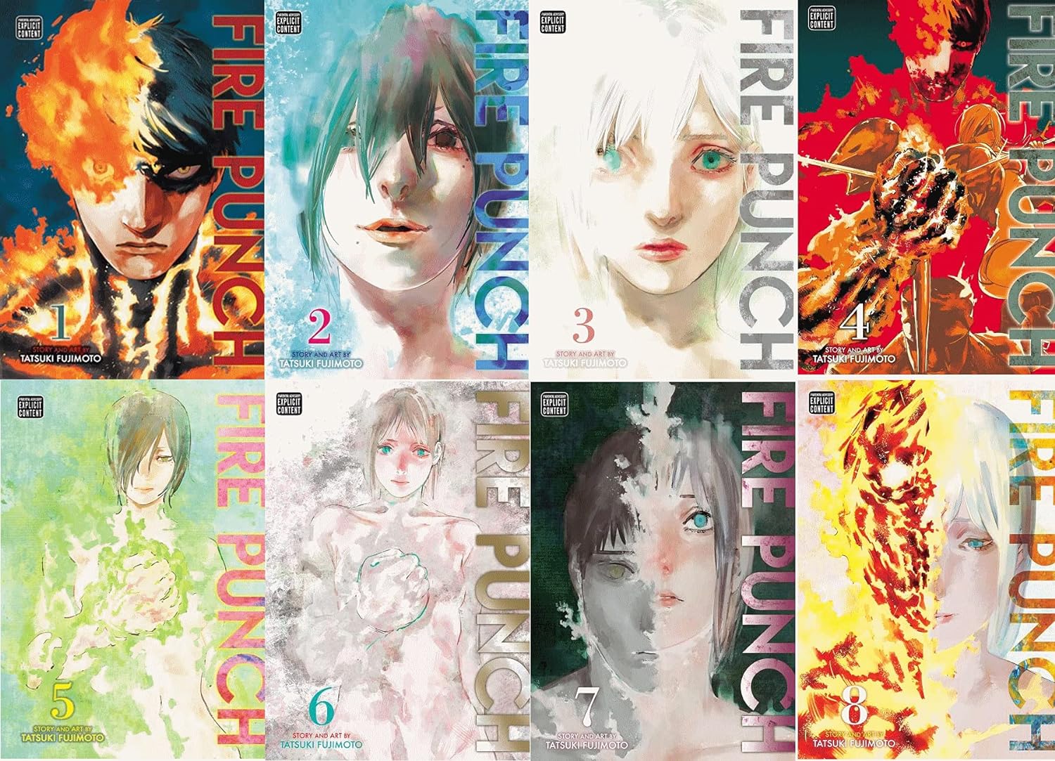 Fire Punch Series: Volume 1-8 Collection 8 Books Set By Tatsuki Fujimoto Paperback