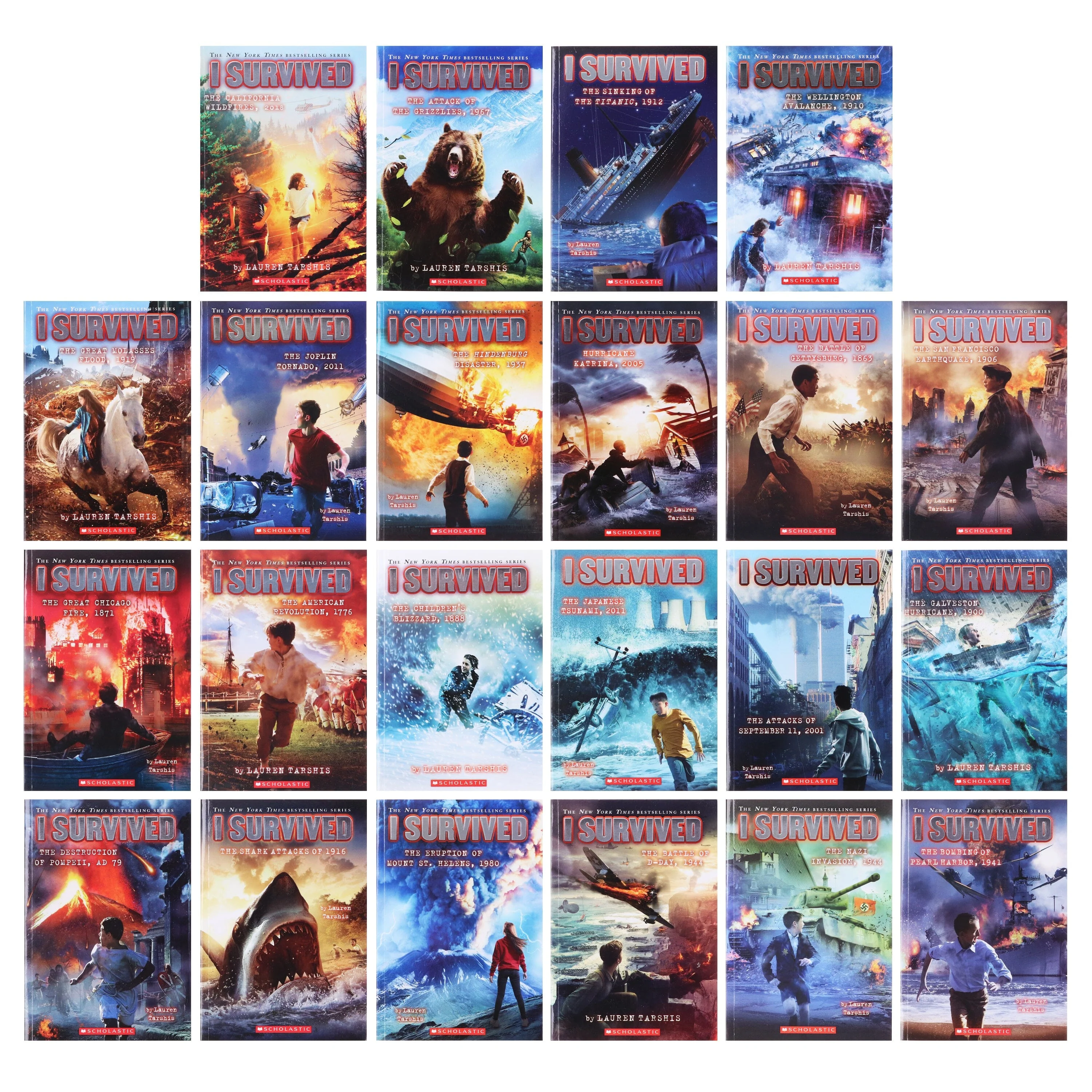 I Survived Series By Lauren Tarshis 22 Books Collection Set - Ages 7-12 - Paperback