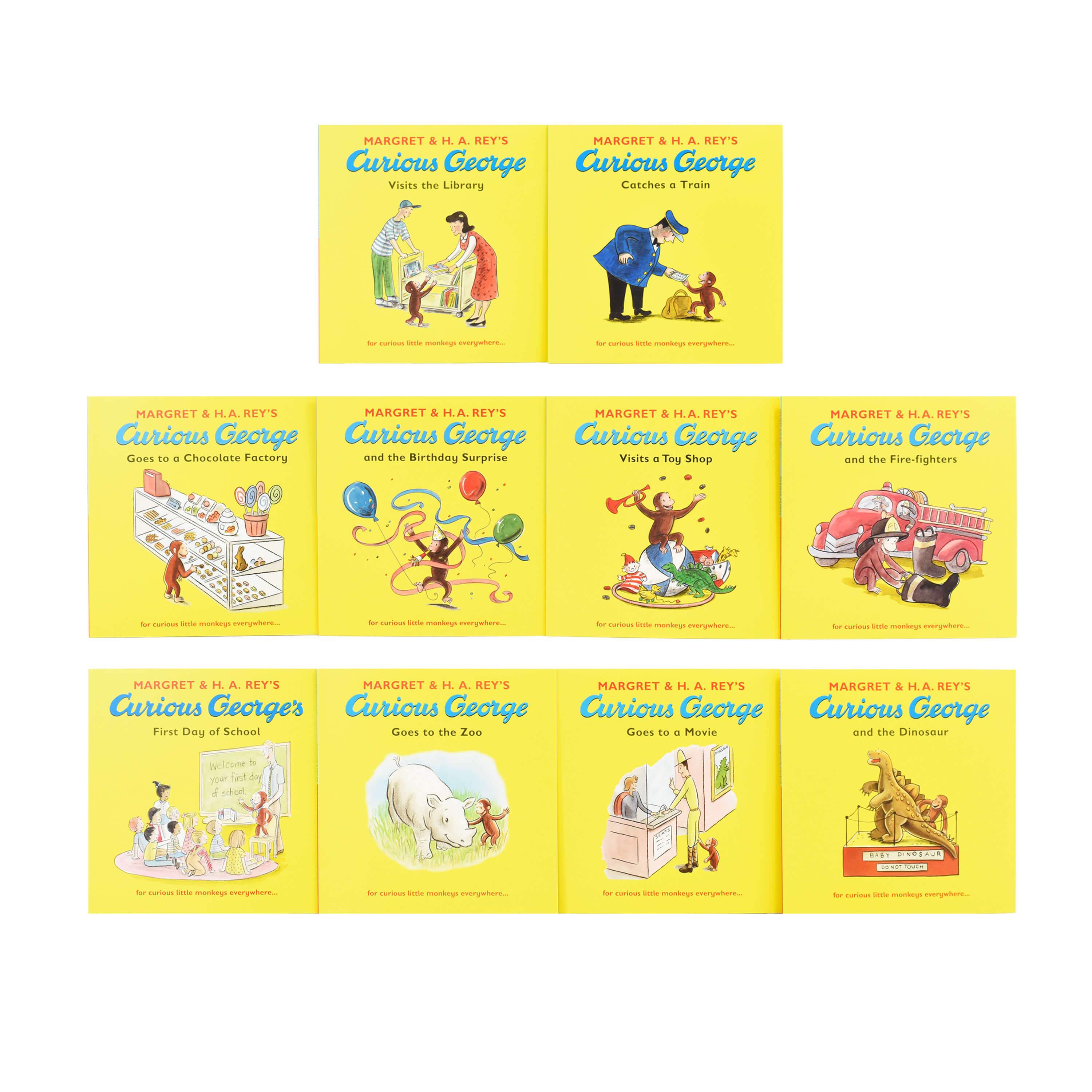 Curious George Collection 10 Picture Books Box Set - Ages 0-5 - Paperback