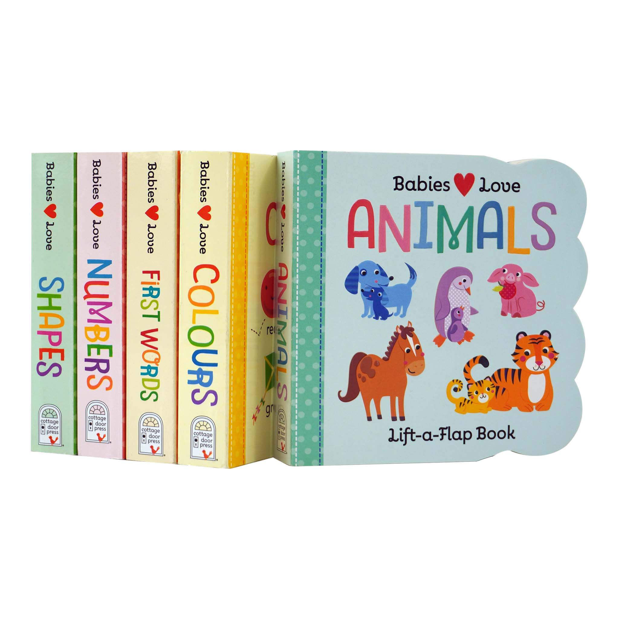 Chunky Lift-a-Flap 5 Book Collection Set - Ages 0 and Up - Board Book