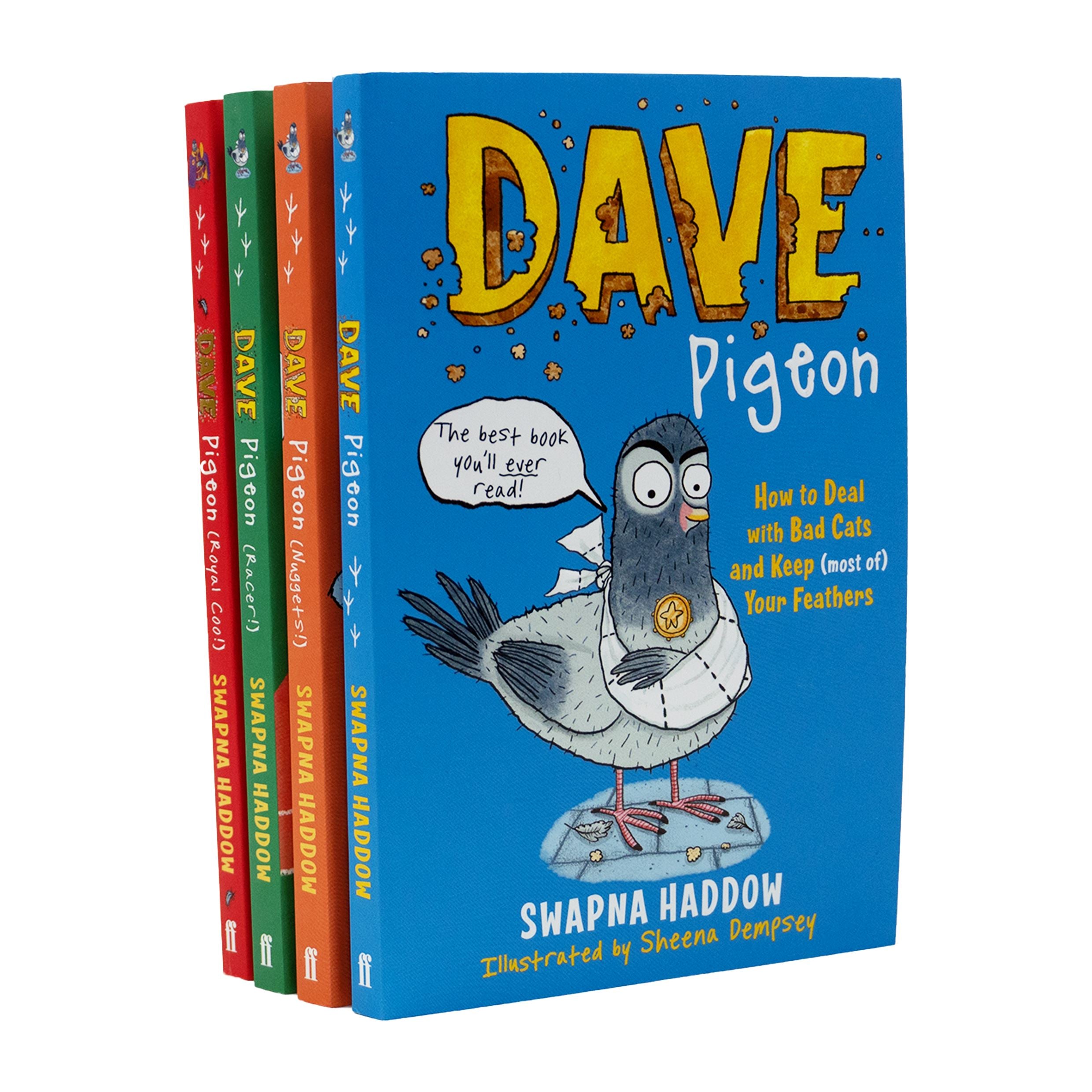 Dave Pigeon Series by Swapna Haddow 4 Books Collection Set - Ages 5-9 - Paperback