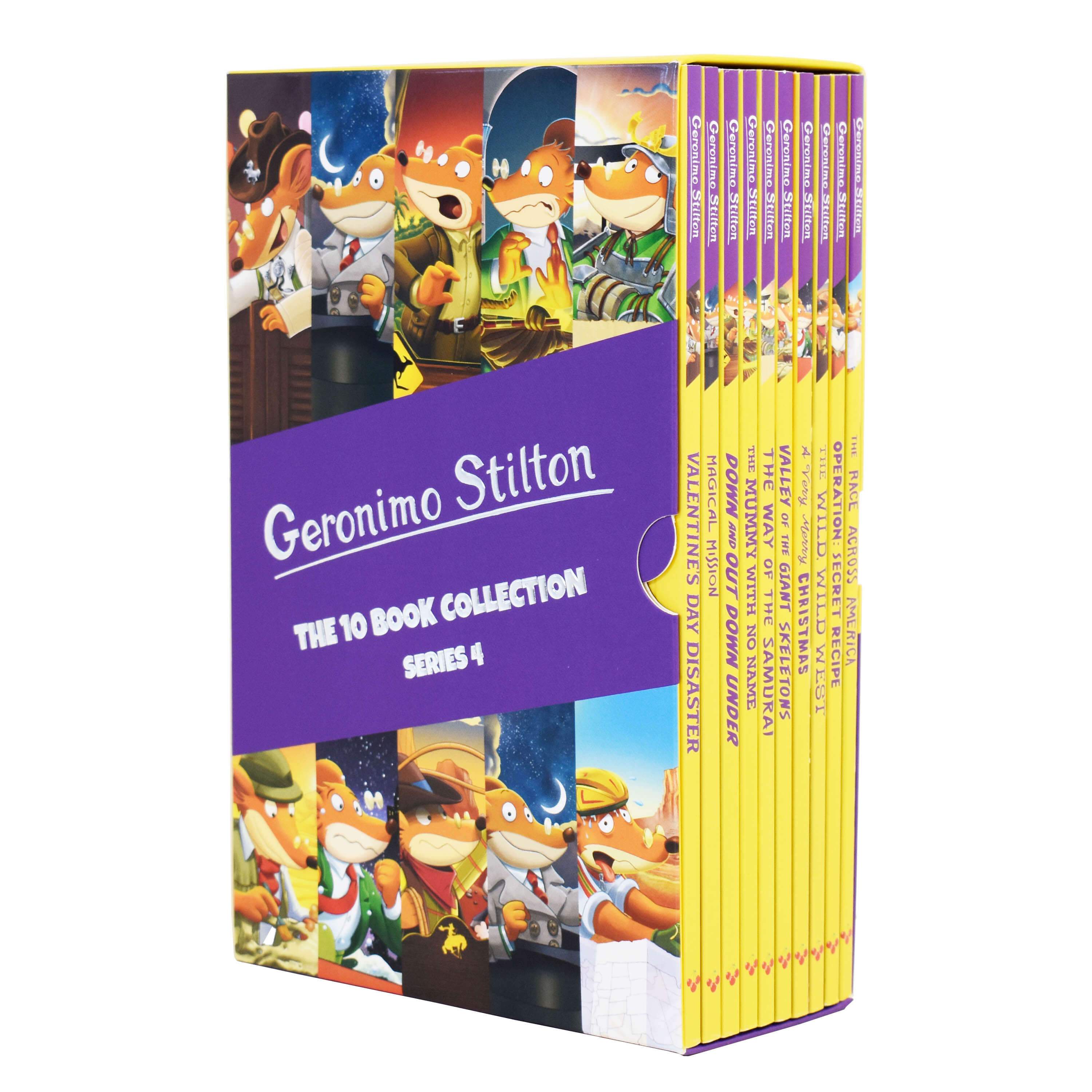 Geronimo Stilton The 10 Book Collection (Series 4) Box Set - Ages 5-7 - Paperback