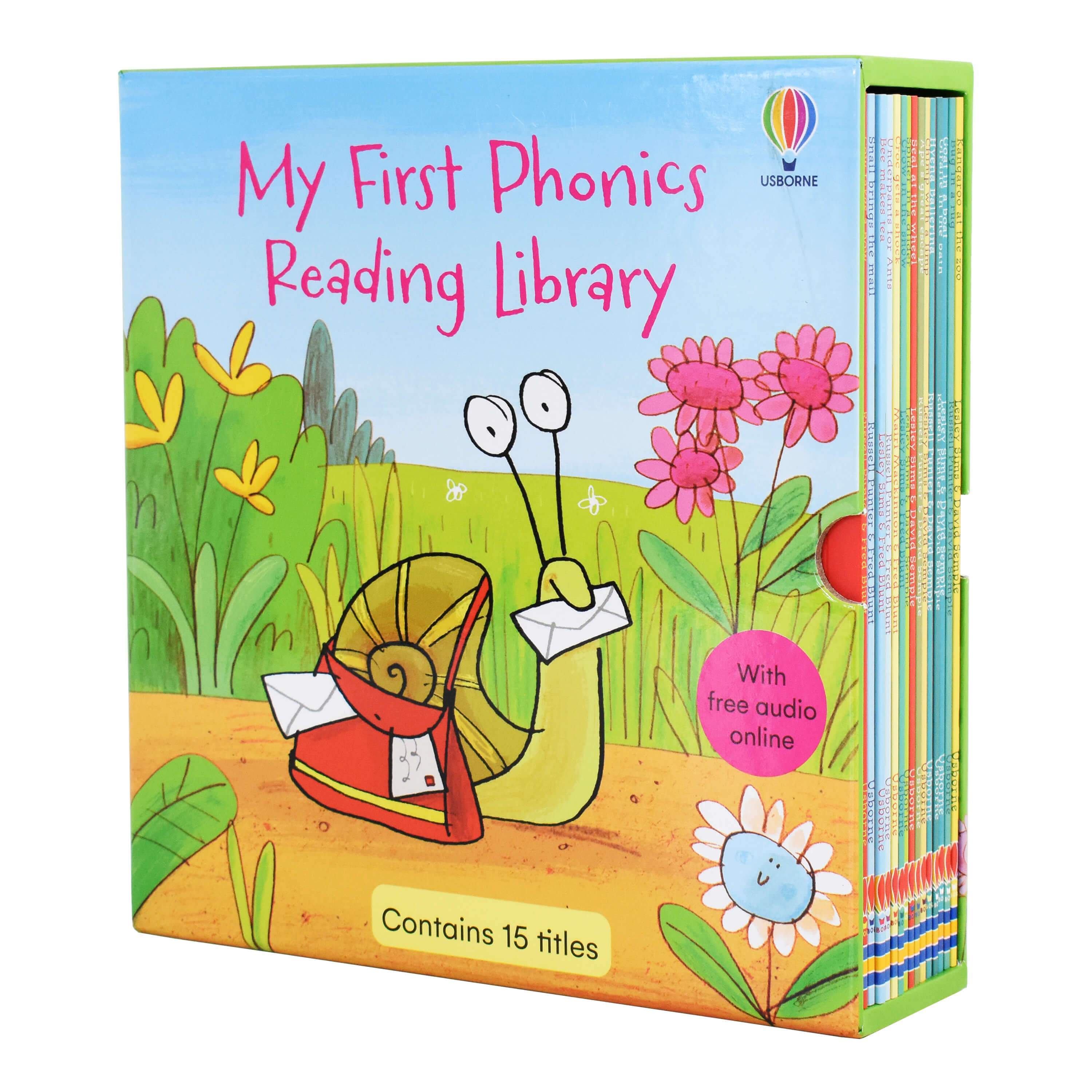 Usborne First Phonics Reading Library 15 Books - Ages 0-5 - Paperback