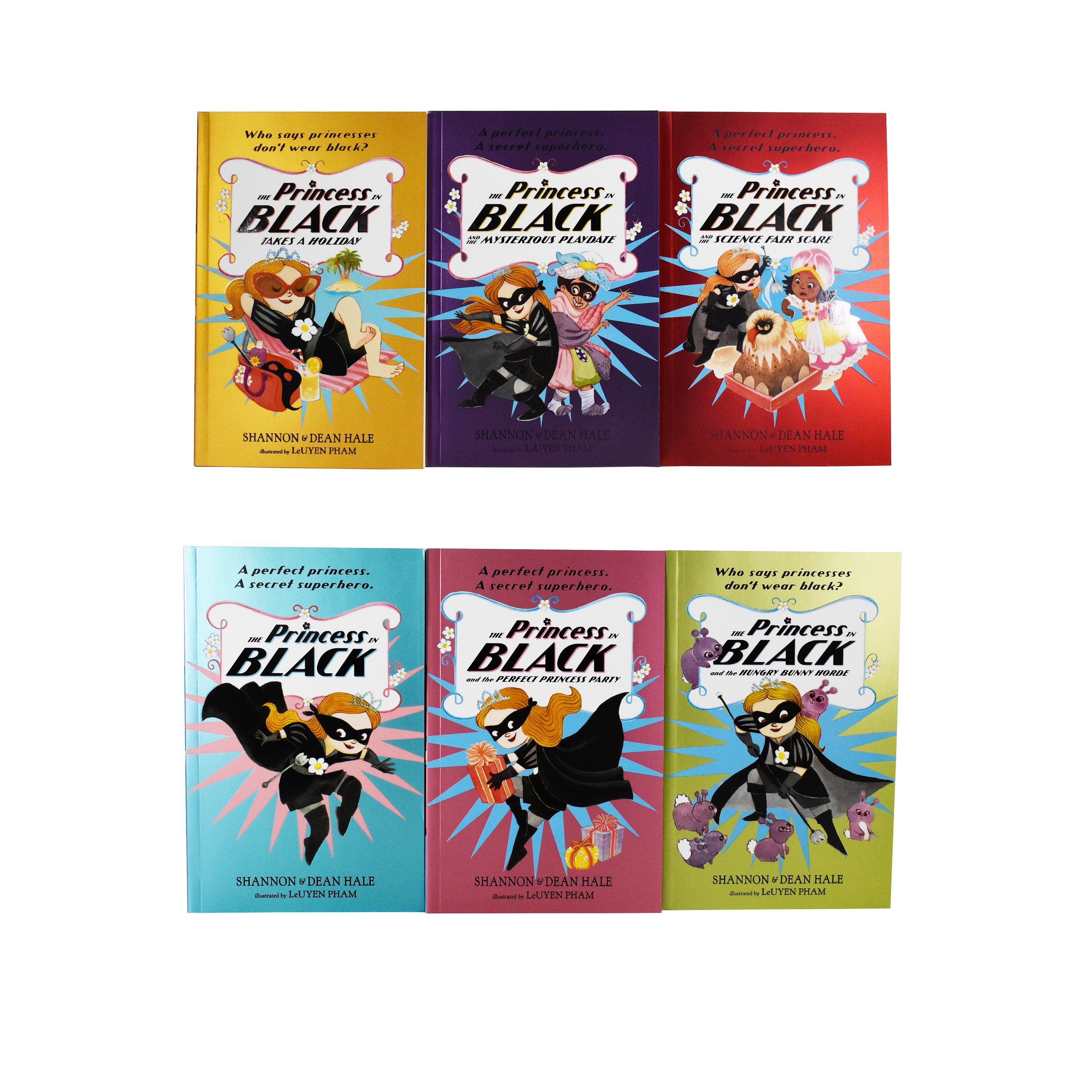 The Princess in Black Monster Battling Adventures 6 Books Box Set by Shannon & Dean Hale - Paperback - Age 7-9