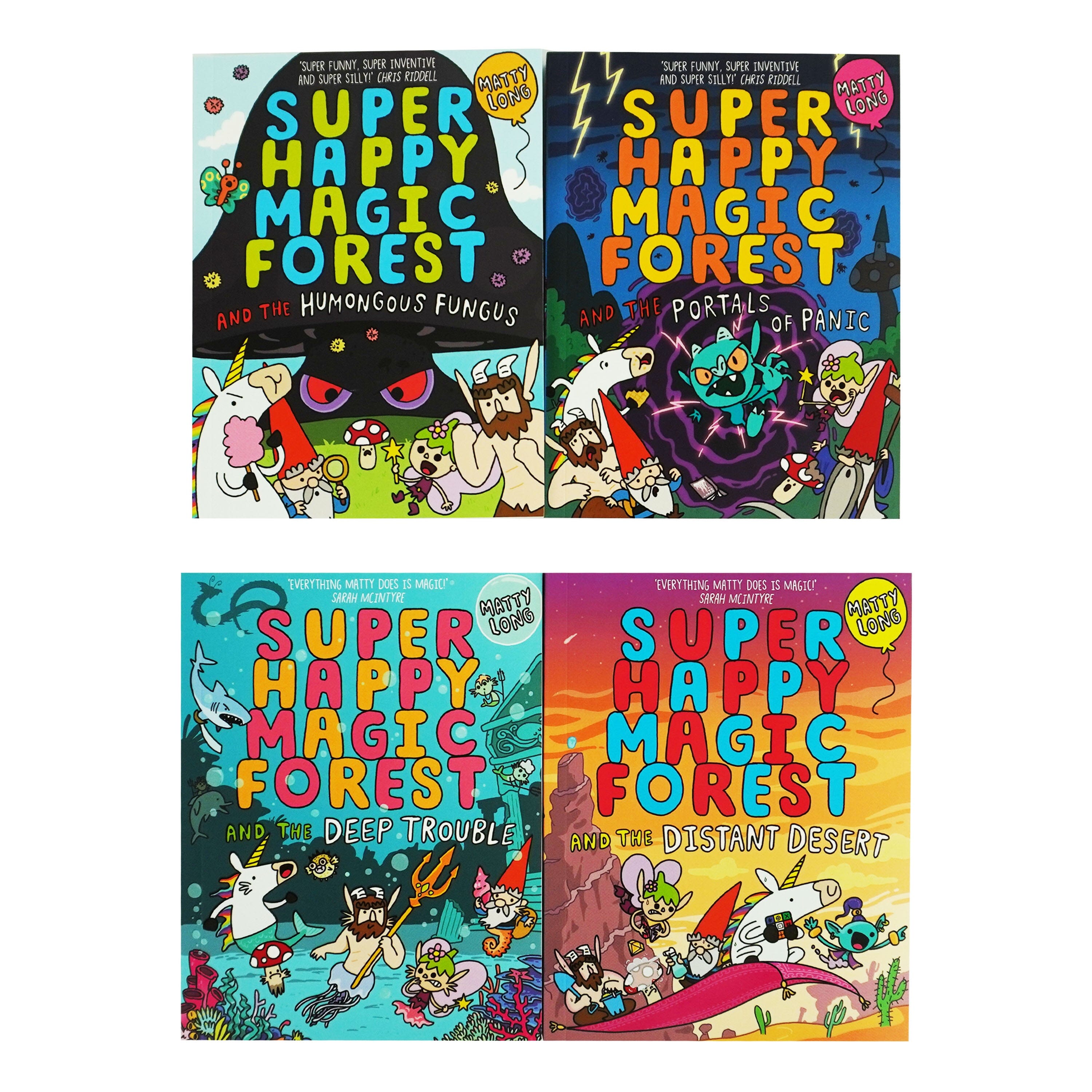 Super Happy Magic Forest Series by Matty Long: 4 Books Collection Set - Ages 6+ - Paperback