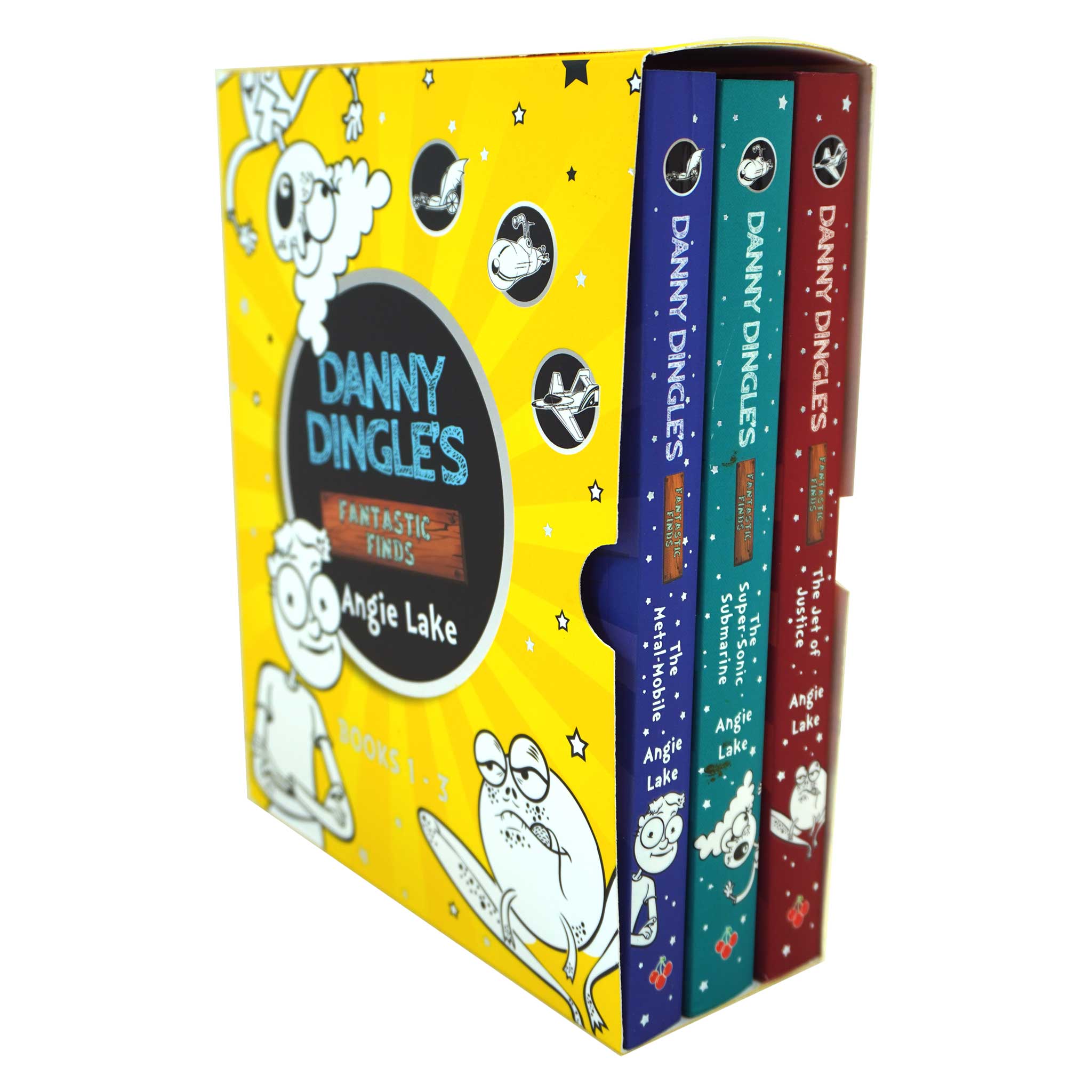 Danny Dingle's Fantastic Finds 3 Books Box Set By Angie Lake - Ages 7-12 - Humour - Paperback
