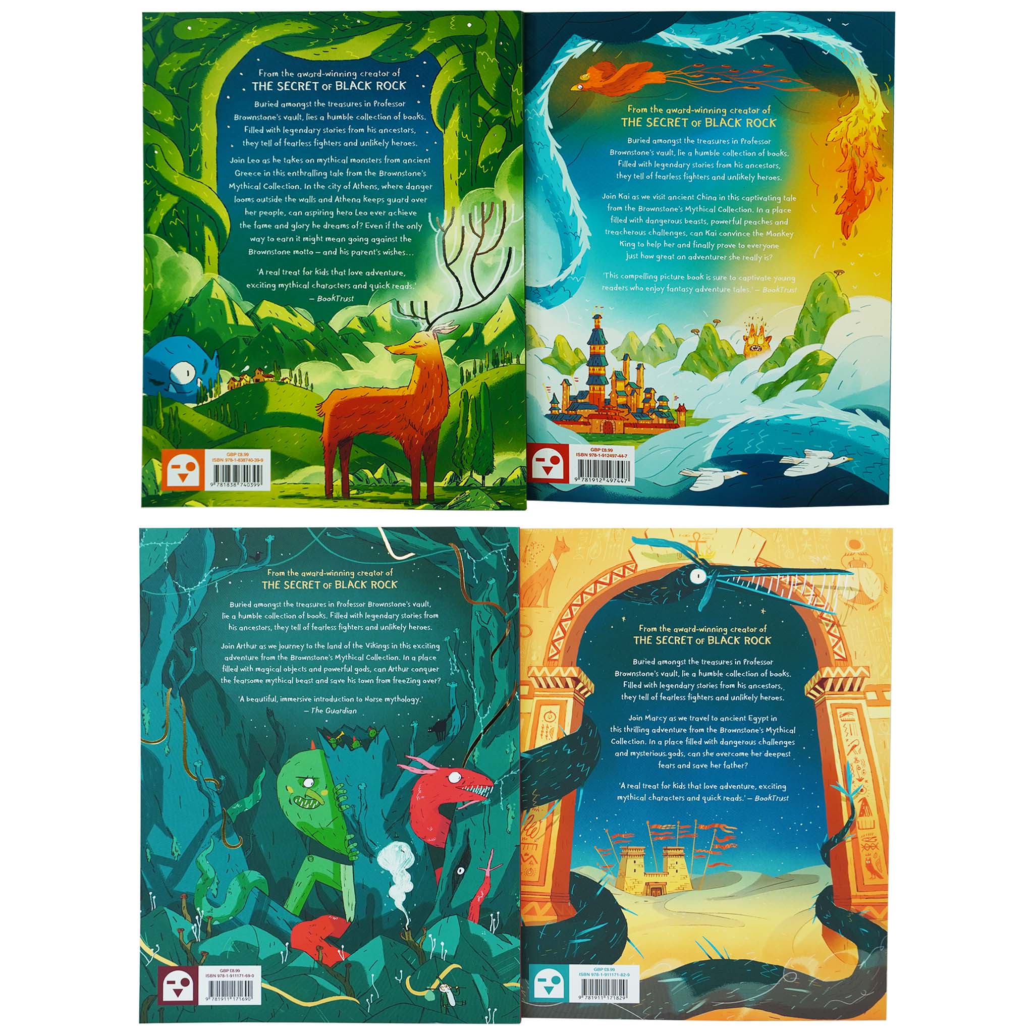 Brownstone's Mythical Collection 4 Books Set By Joe Todd-Stanton - Ages 5-9 - Paperback