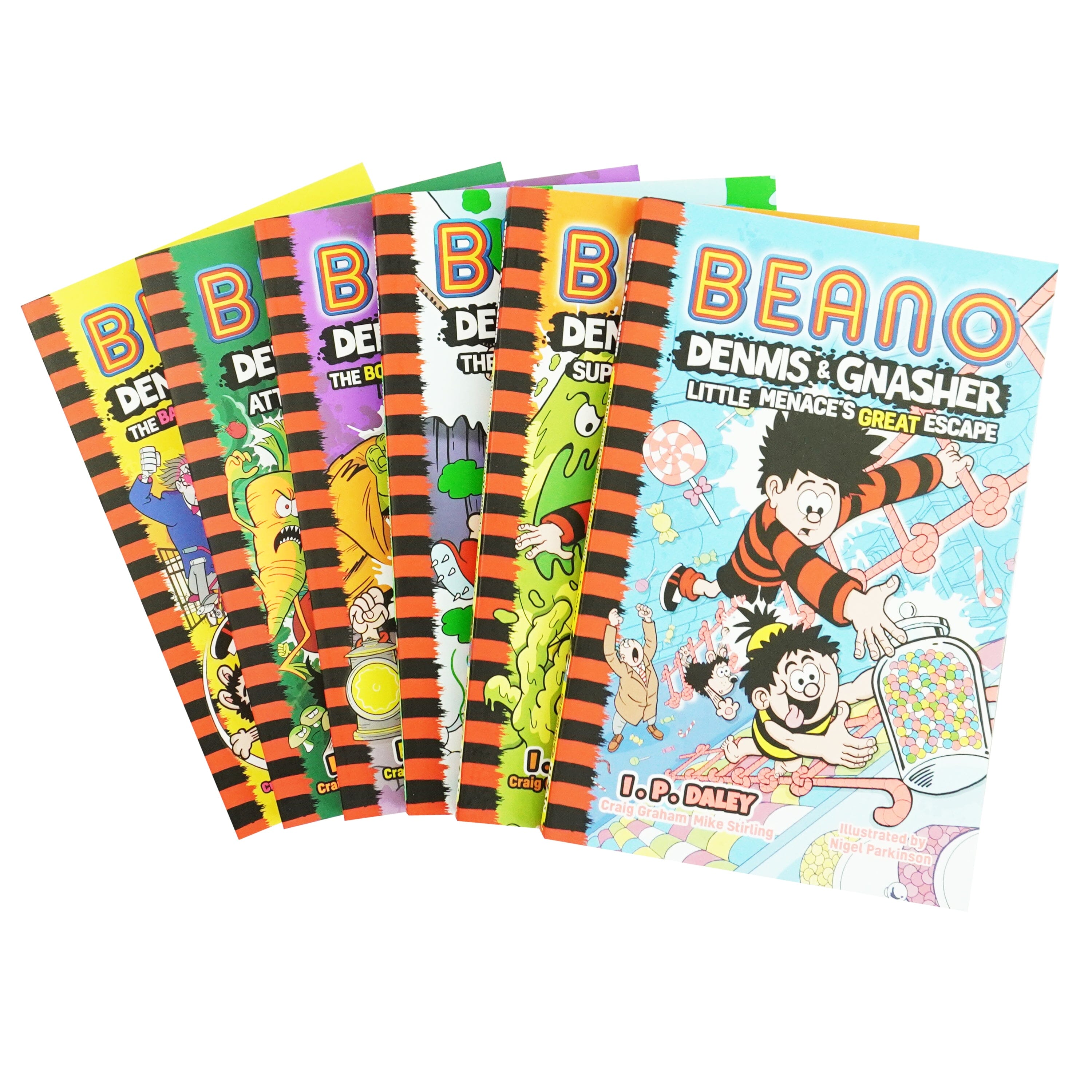 Beano Dennis & Gnasher by I. P. Daley 6 Books Collection Set - Ages 7-10 - Paperback
