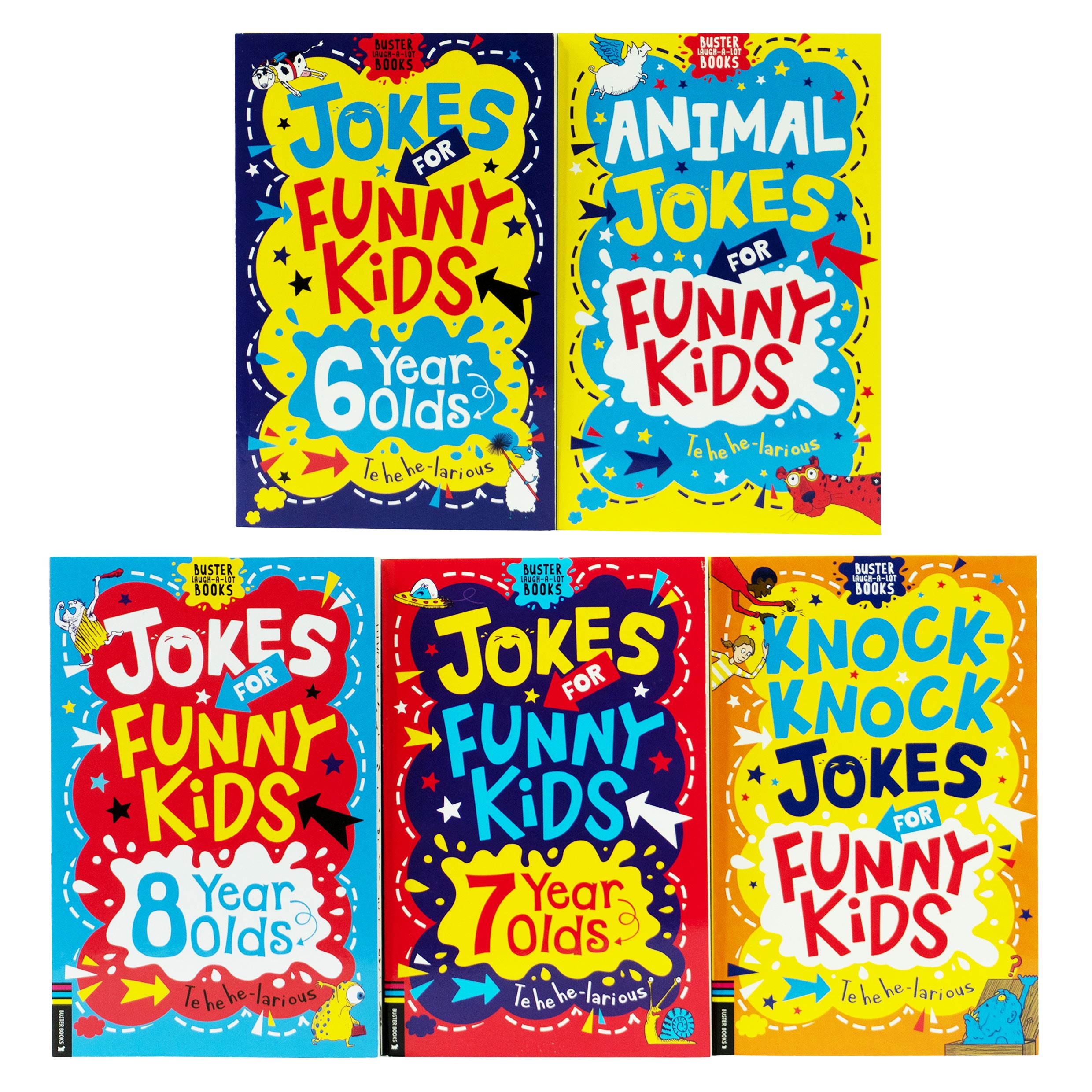 Buster Laugh-a-lot Books Series Collection 5 Joke Books Set - Ages 7-9 - Paperback