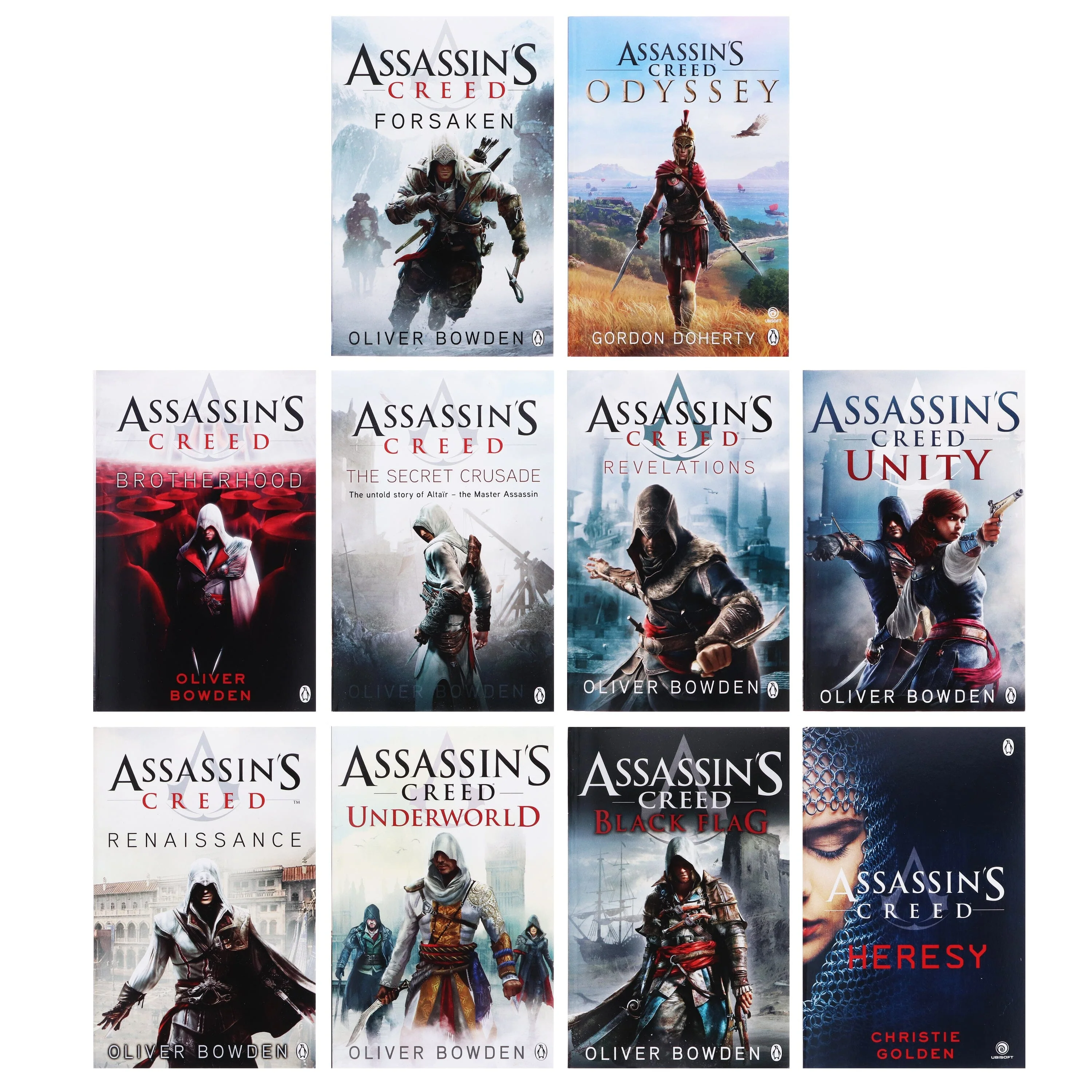 Assassin's Creed by Oliver Bowden 10 Books Collection Set - Fiction - Paperback