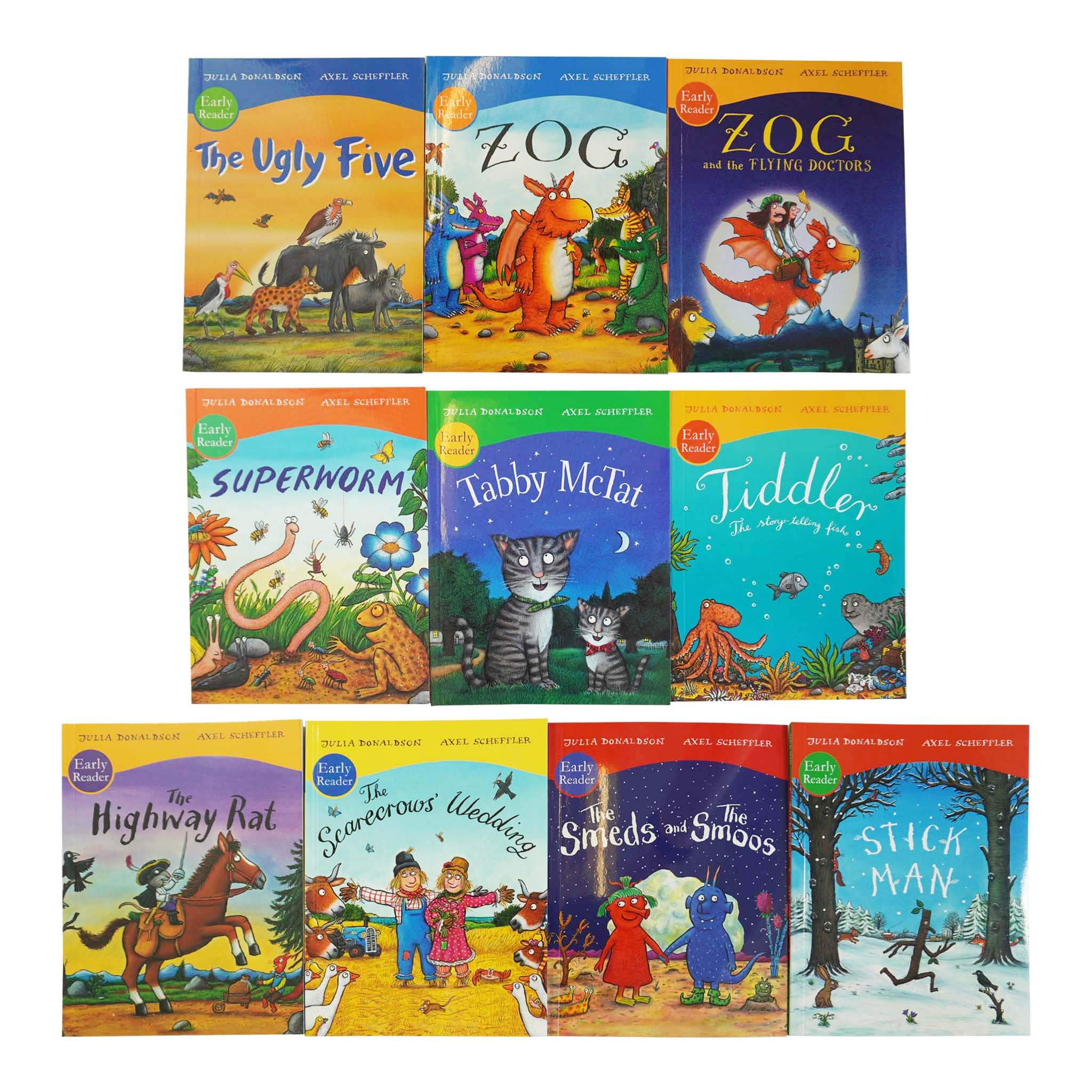 Julia Donaldson and Axel Scheffler Early Readers 10 Books Collection Set - Age 2-8 - Paperback