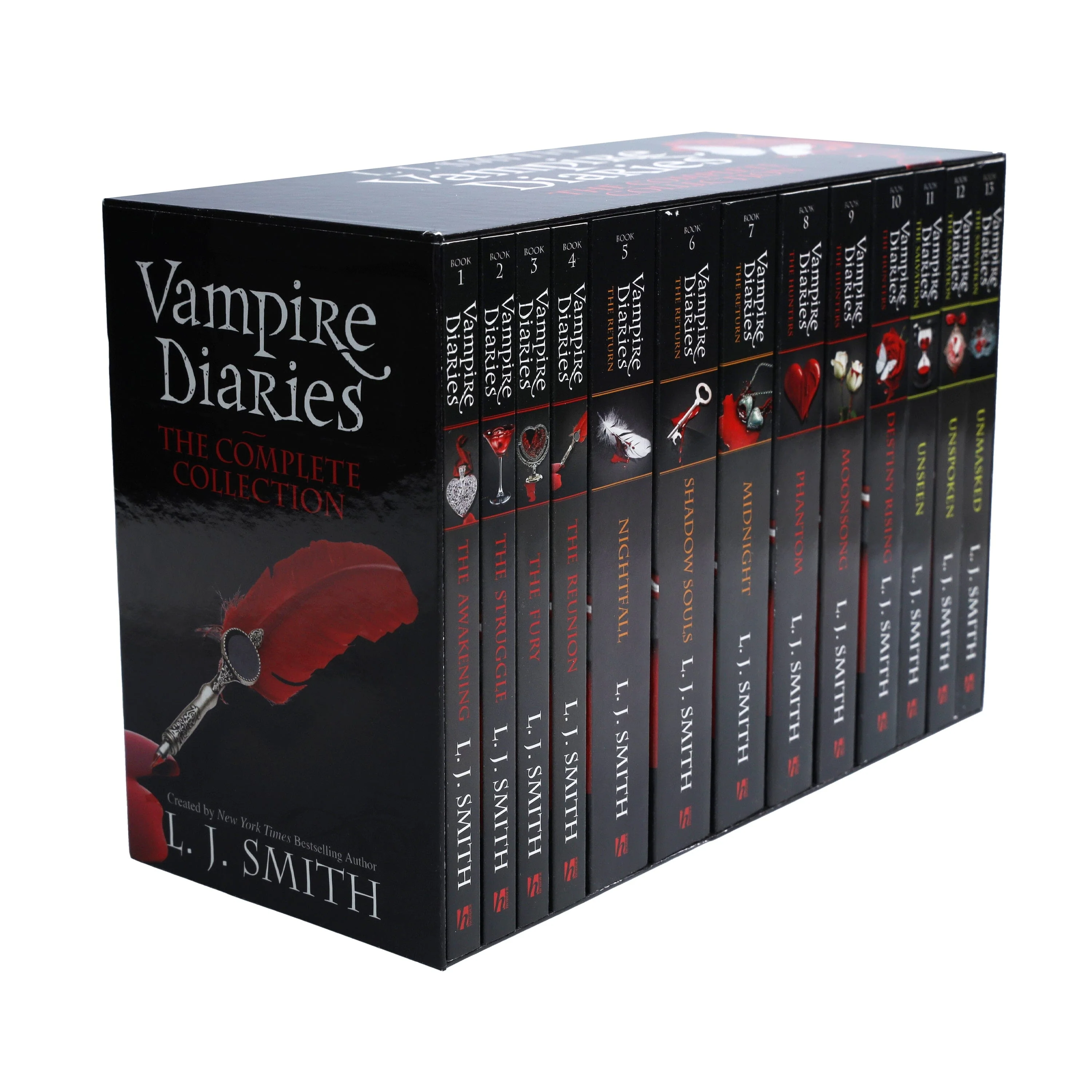 Vampire Diaries The Complete Collection 13 Books Box Set by L. J. Smith - Ages 12+ - Paperback