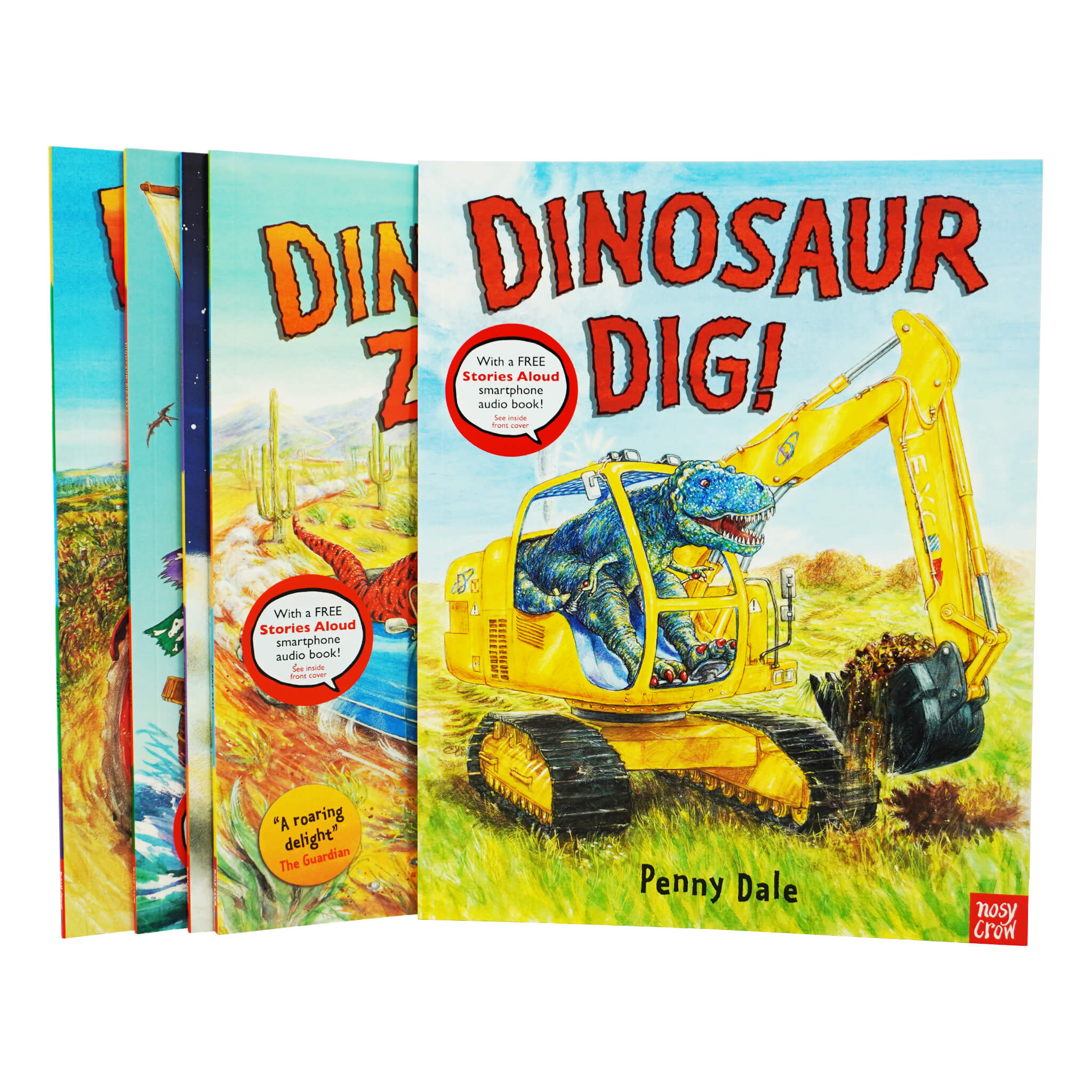 Penny Dale's Dinosaurs 5 Books Set With a Free Stories Audio Book! - Ages 2-6 - Paperback