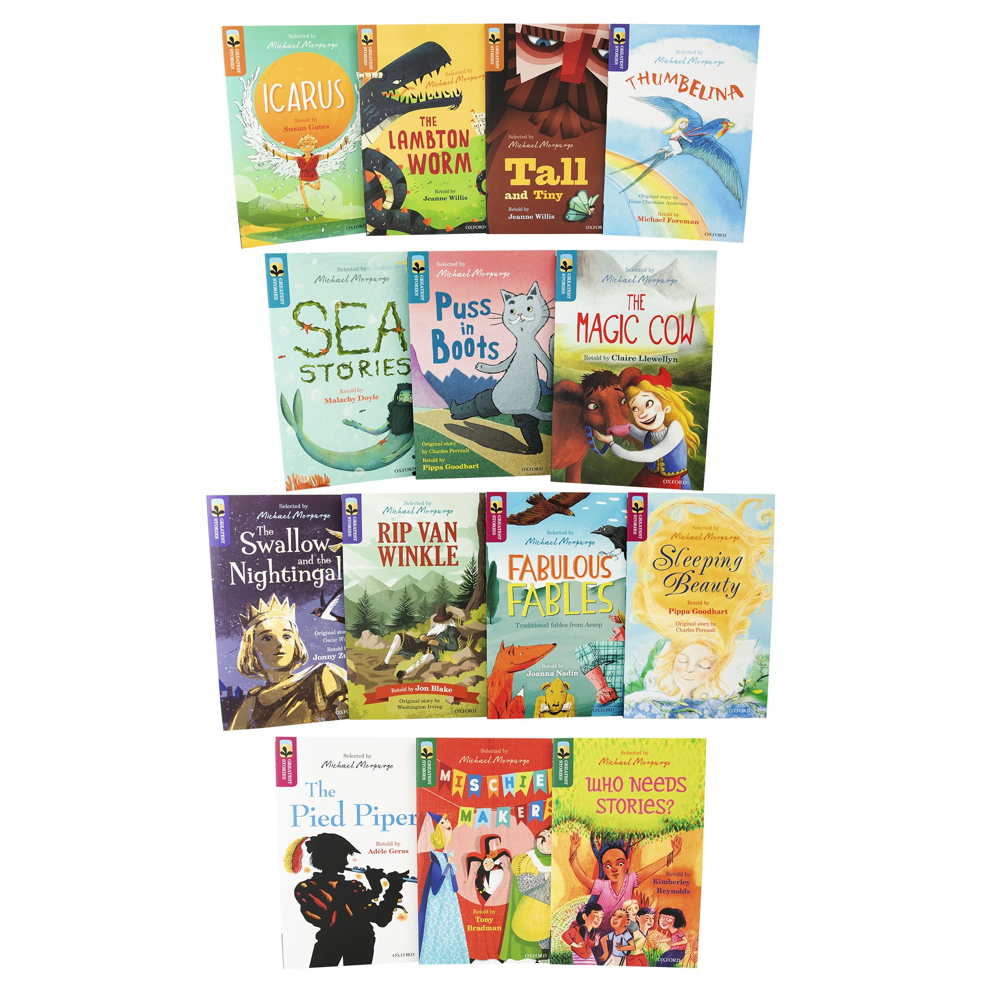 Oxford Reading Tree: Greatest Stories Selected by Michael Morpurgo 14 Books Collection Set - Ages 7+ - Paperback