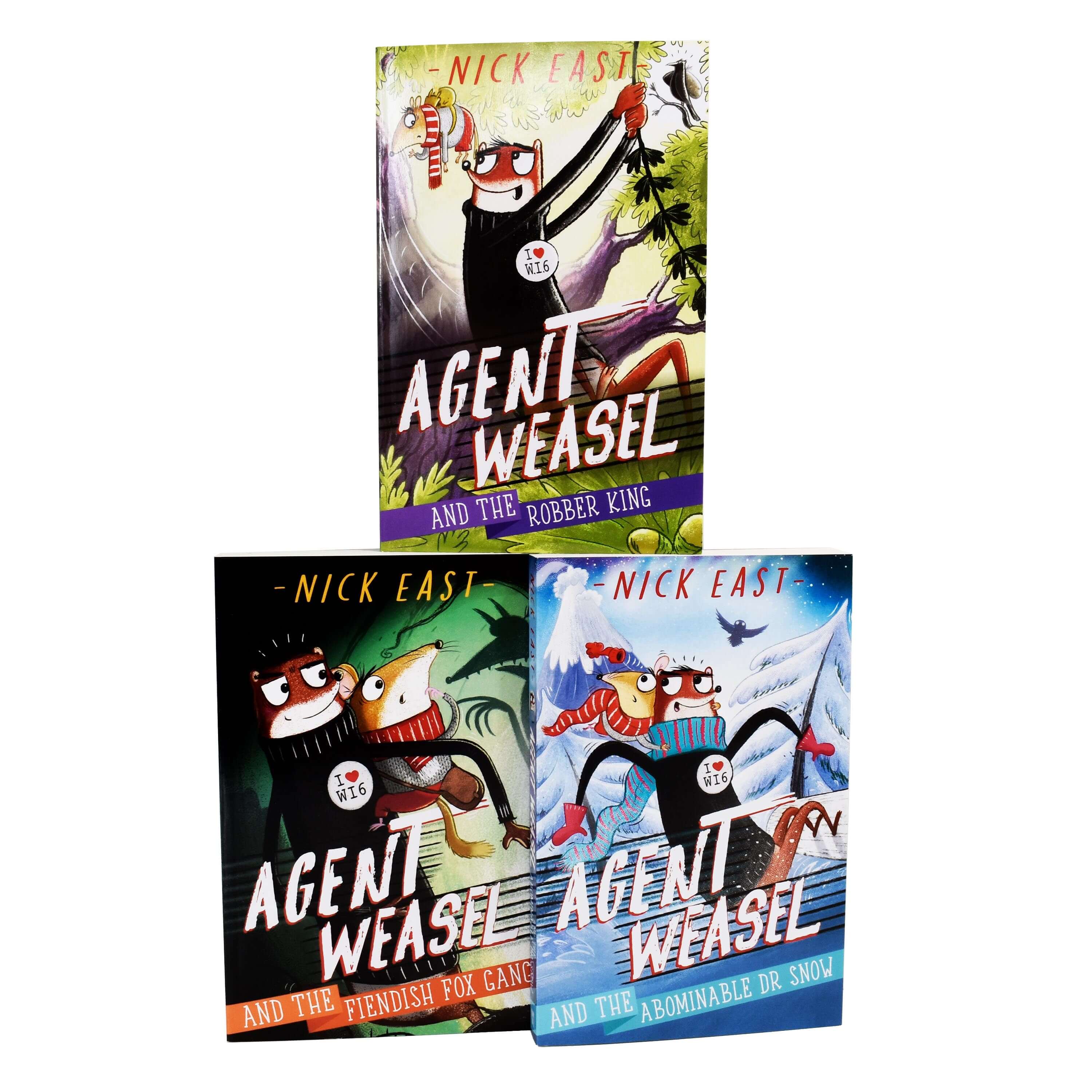 Agent Weasel Series 3 Books Collection Set By Nick East �C Ages 7-9 - Paperback