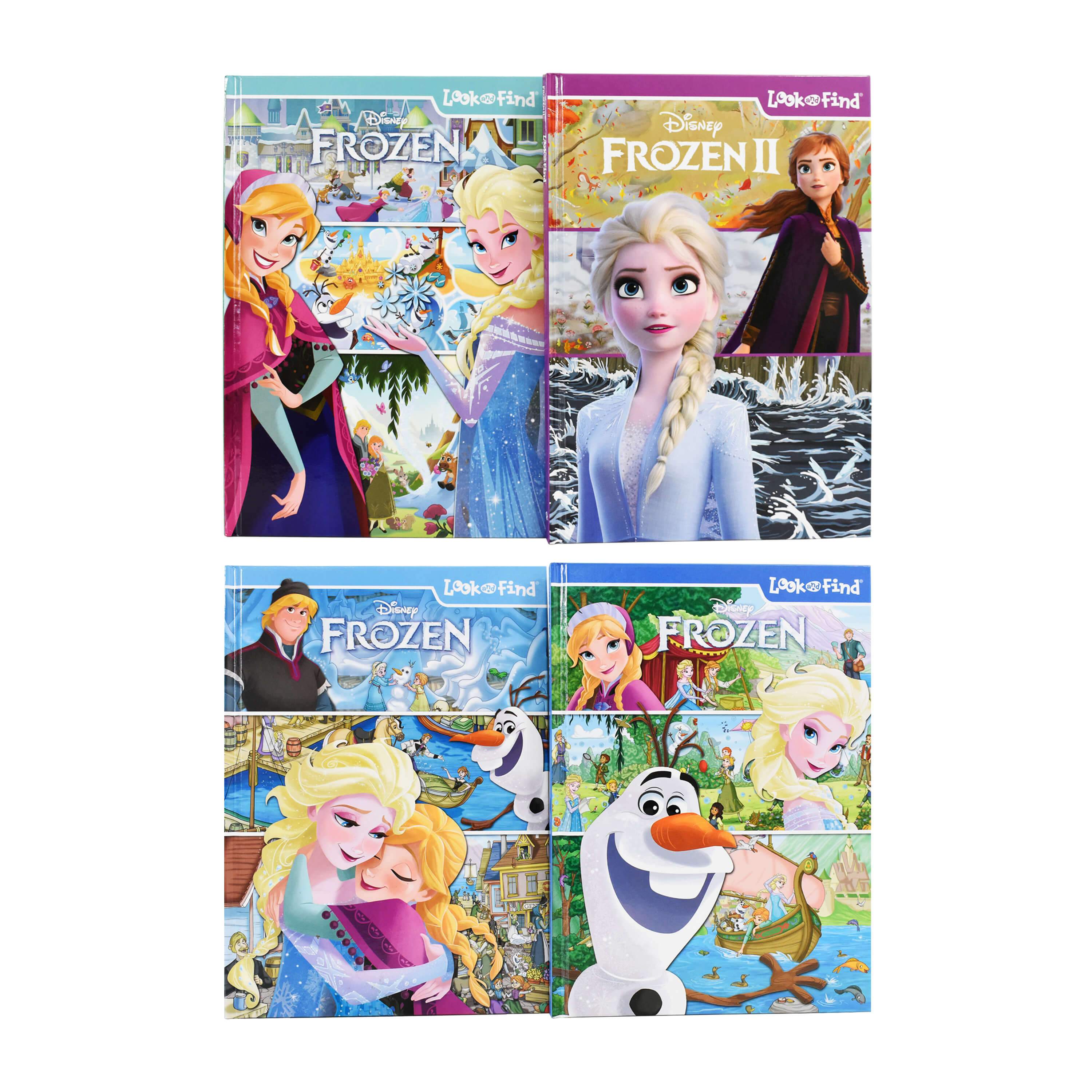 Disney Frozen Look and Find 4 Books with Poster - Ages 0-5 - Hardback