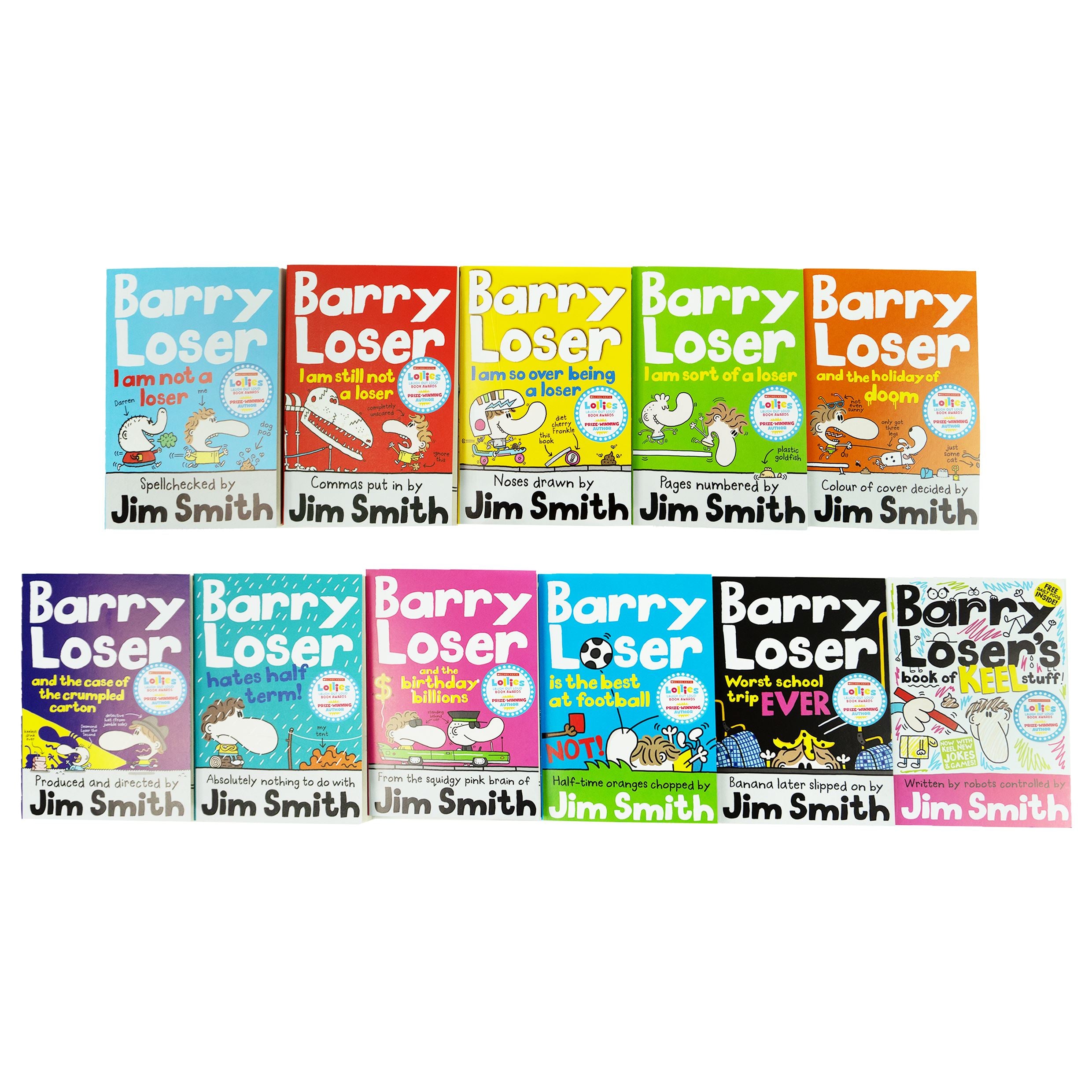Barry Loser Series By Jim Smith 11 Books Collection Set - Ages 7-9 - Paperback